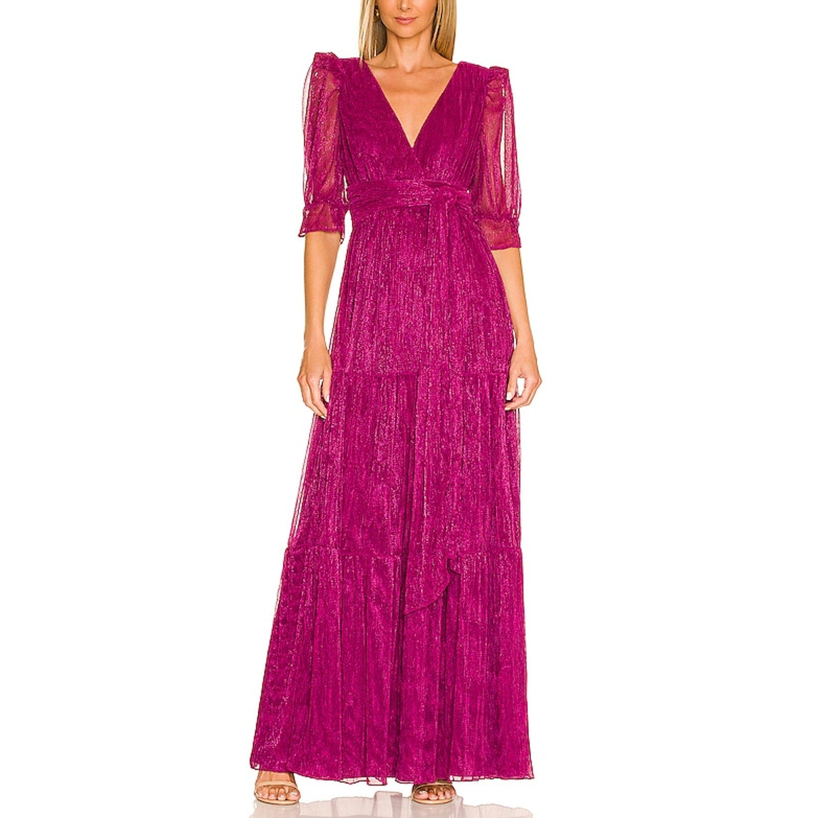 Tularosa 'Jainey' Purple Polyester Maxi Dress Size S
