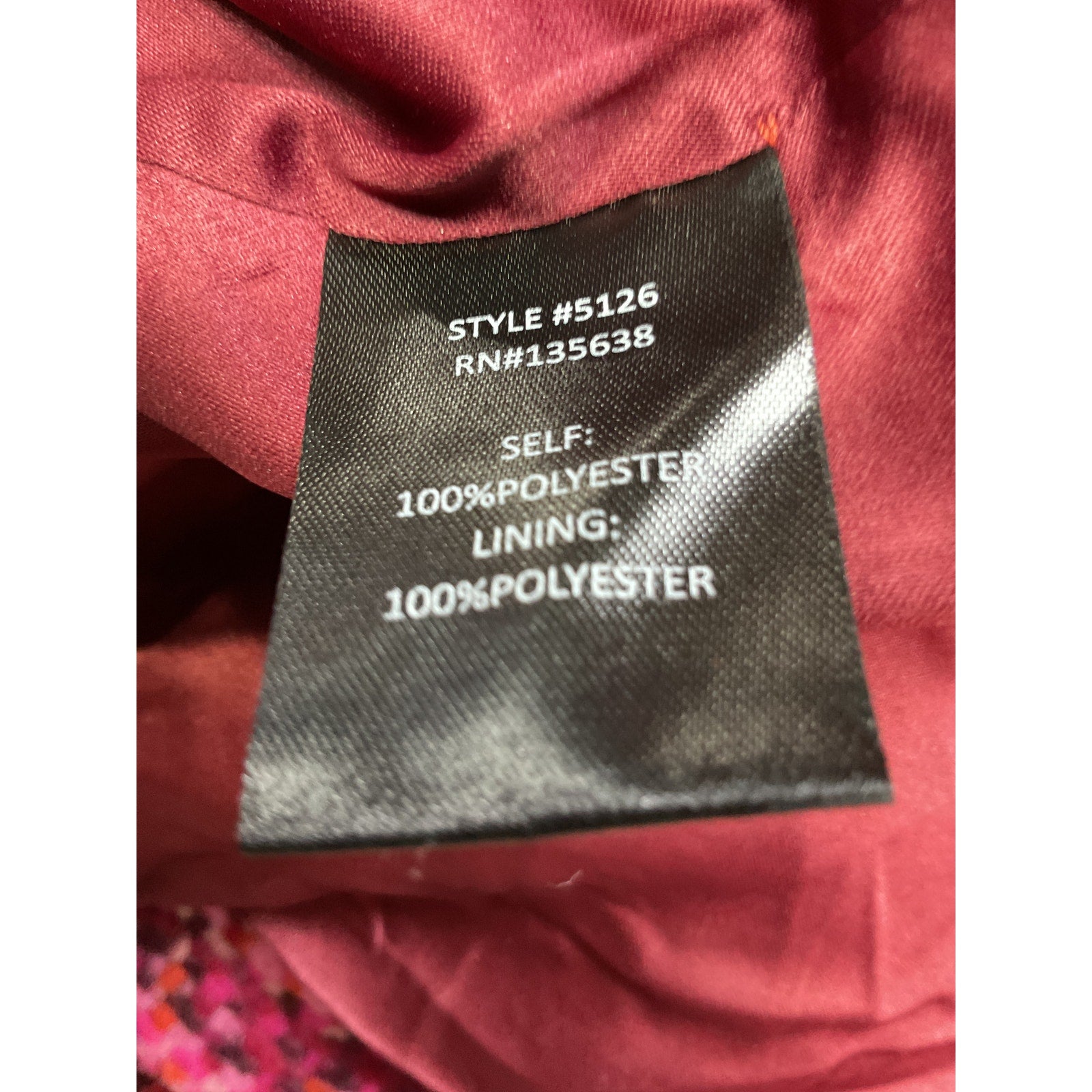 Hutch 'Kat' Pink Wrap Coat Size XL