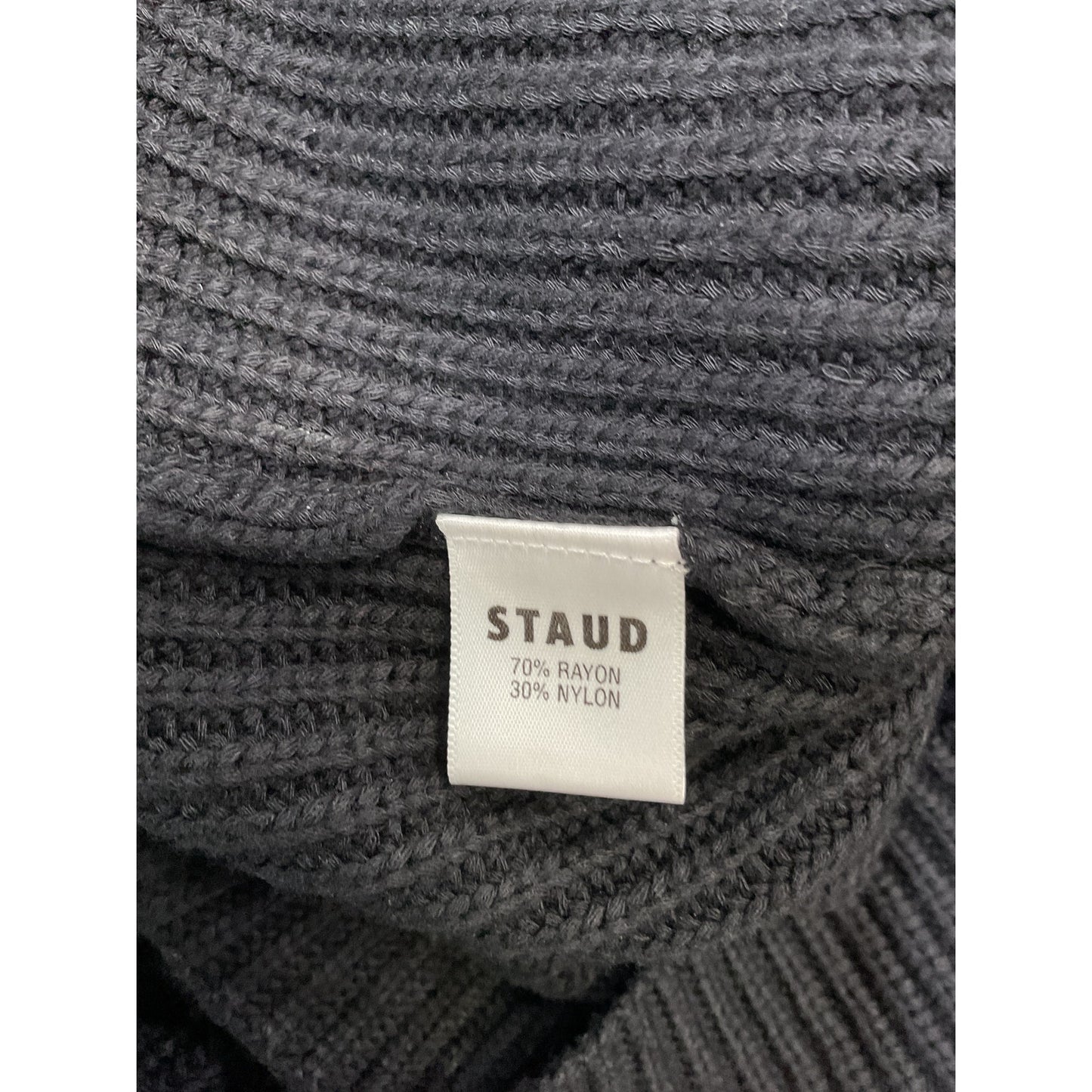 Staud 'Carnation' Black Dropped Shoulders Dress Size XS - NWT