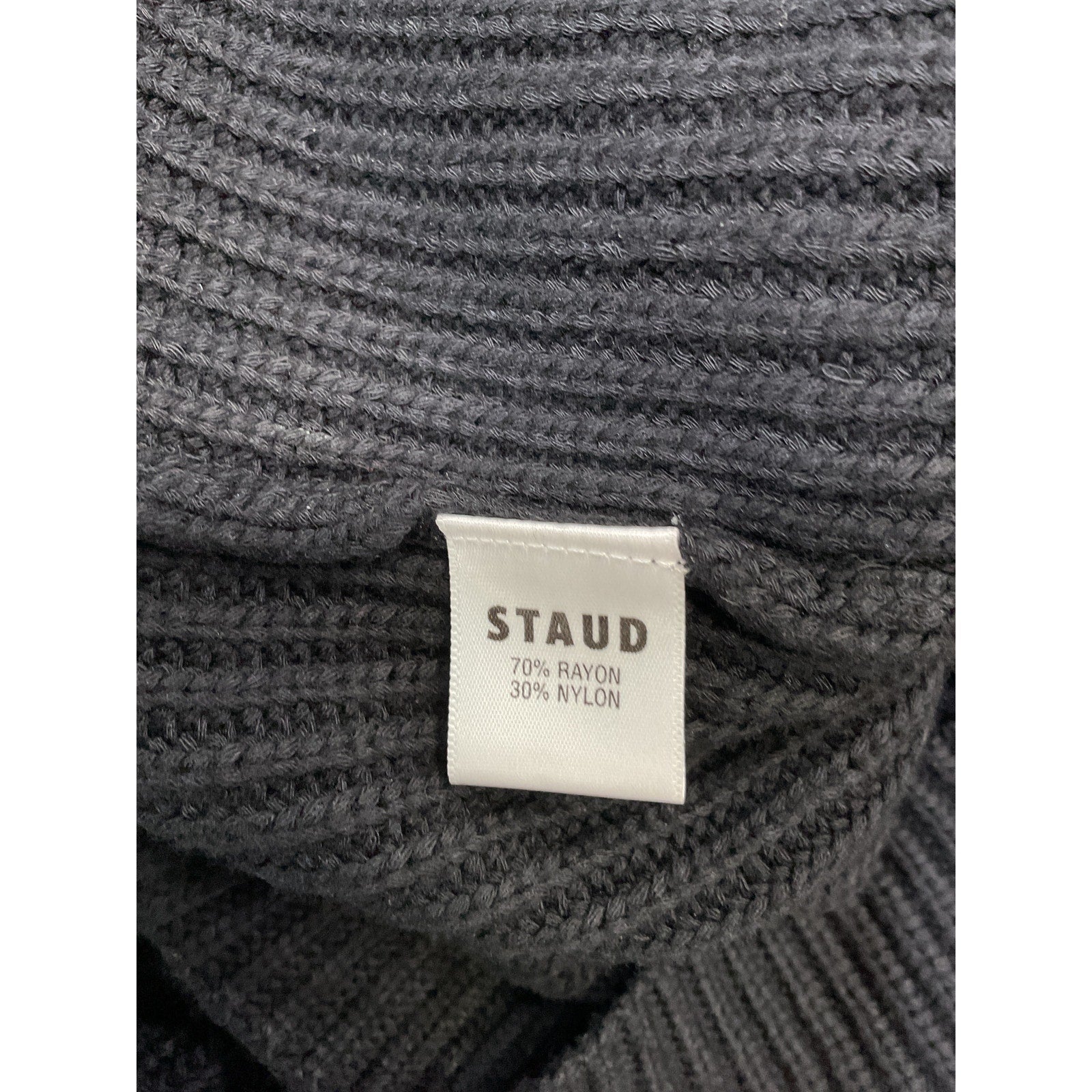 Staud 'Carnation' Black Dropped Shoulders Dress Size XS - NWT