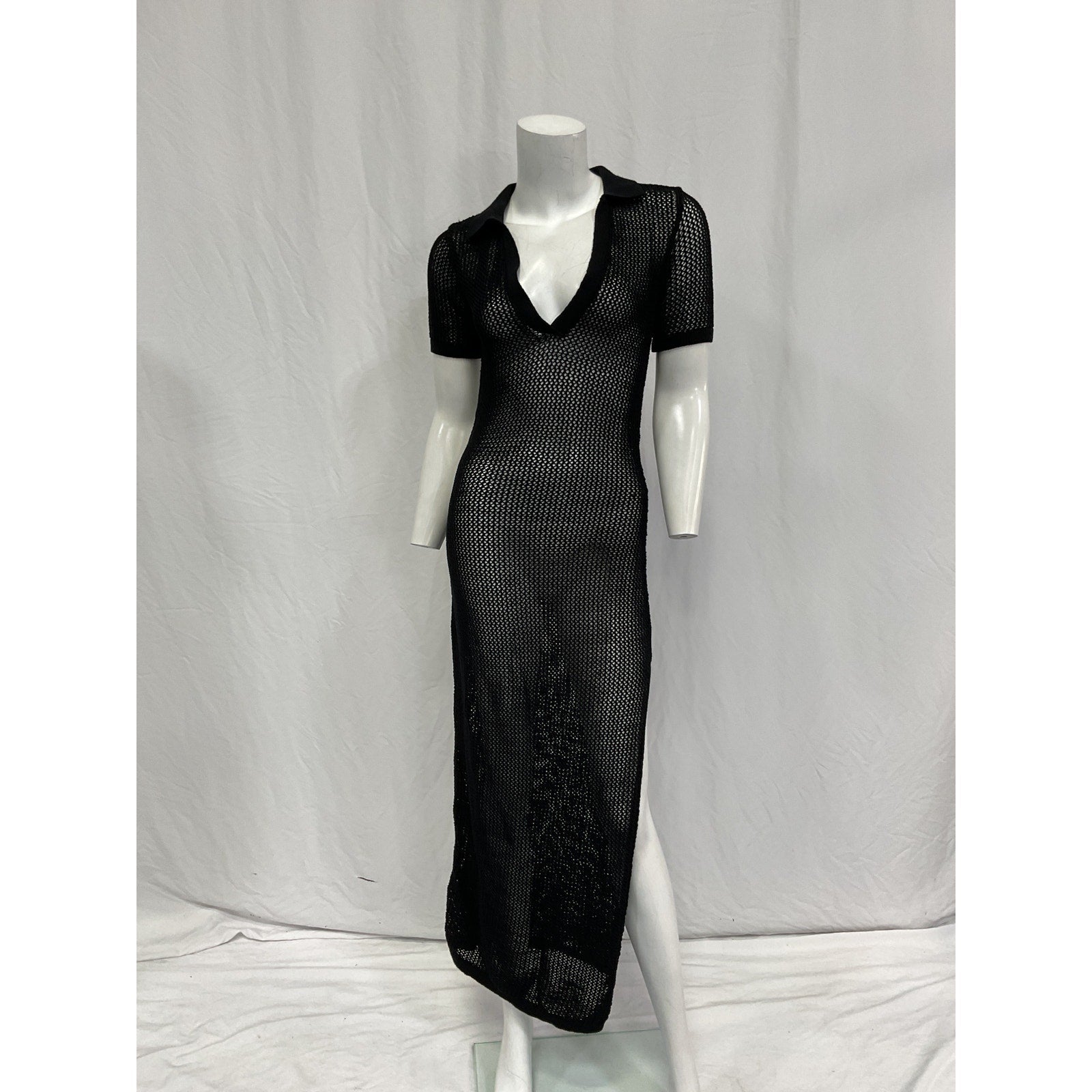 Lspace 'Sydney' Black Polyester Cover Up Size XS