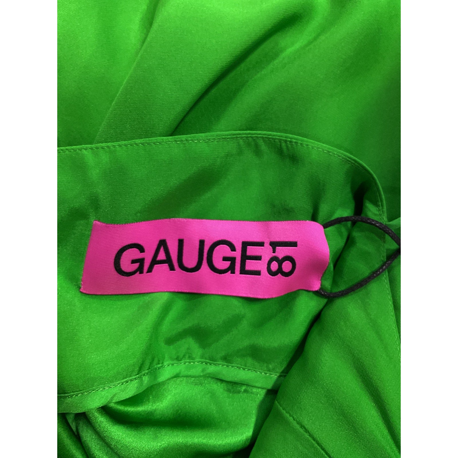 Gauge81 'Shiroi' Green Cowl Neck Sateen Draped Mini Dress Size S - NWT
