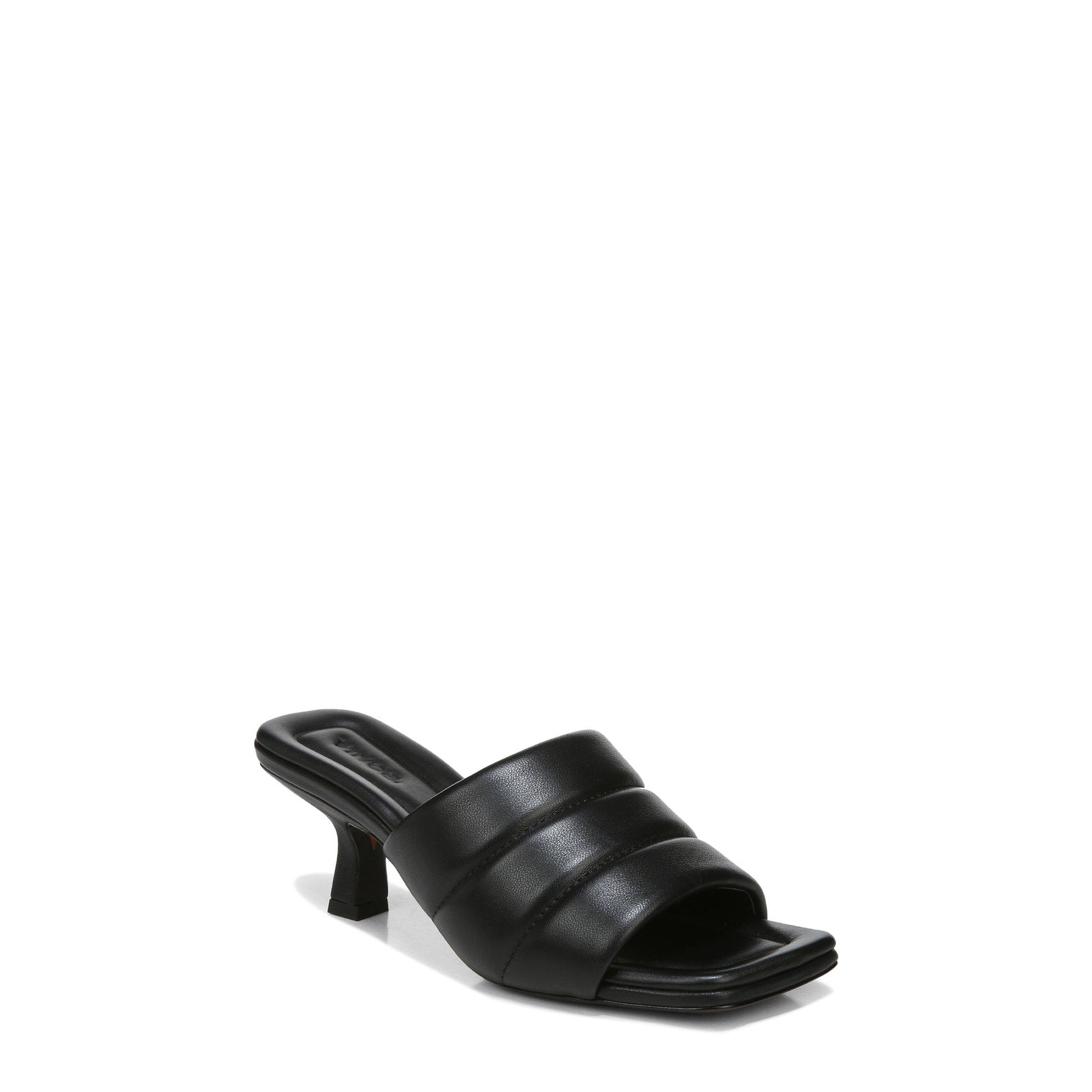 Vince 'Ceil' Black Leather Slide Sandal Size 10