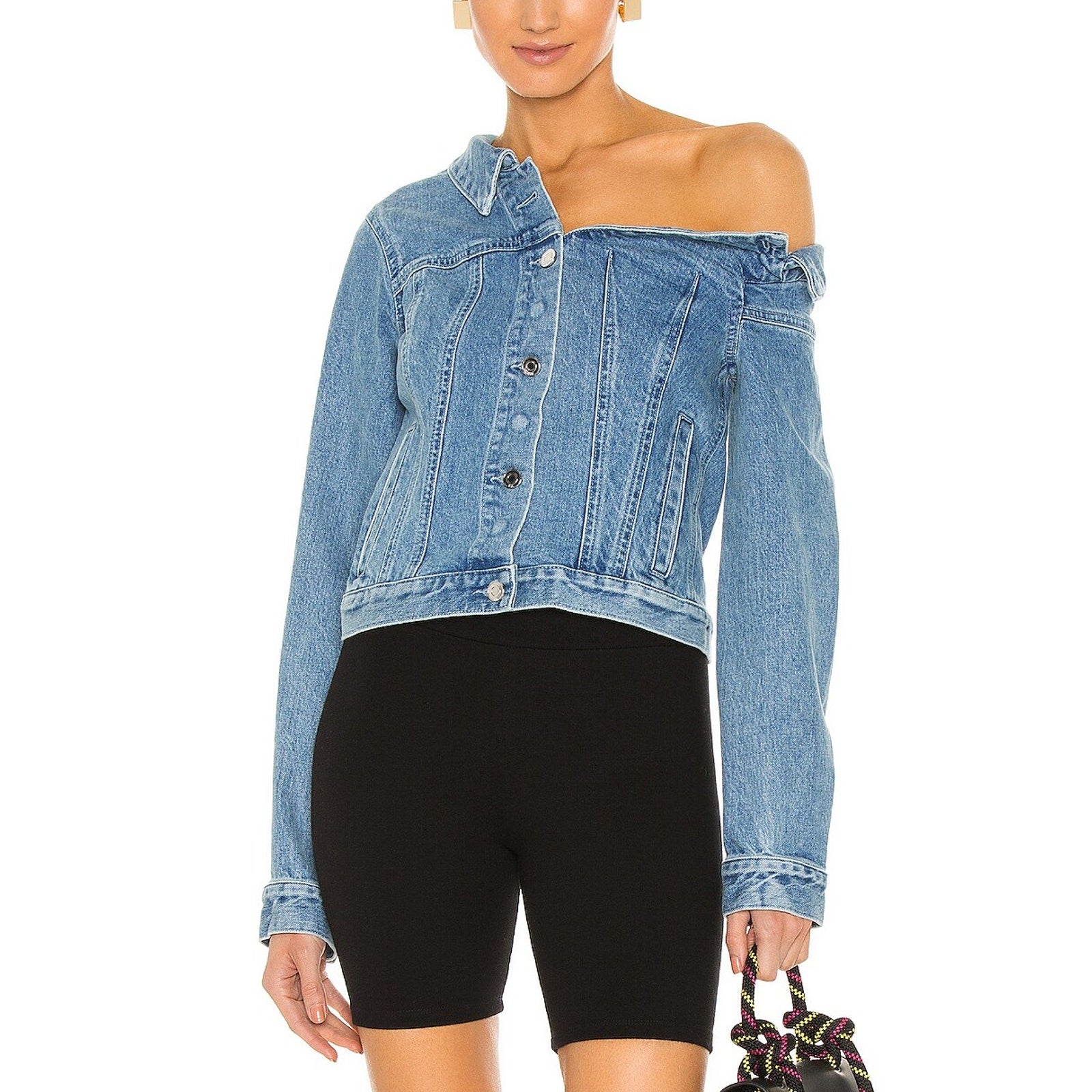 Rta 'Rebecca' Blue Denim Jacket Size M