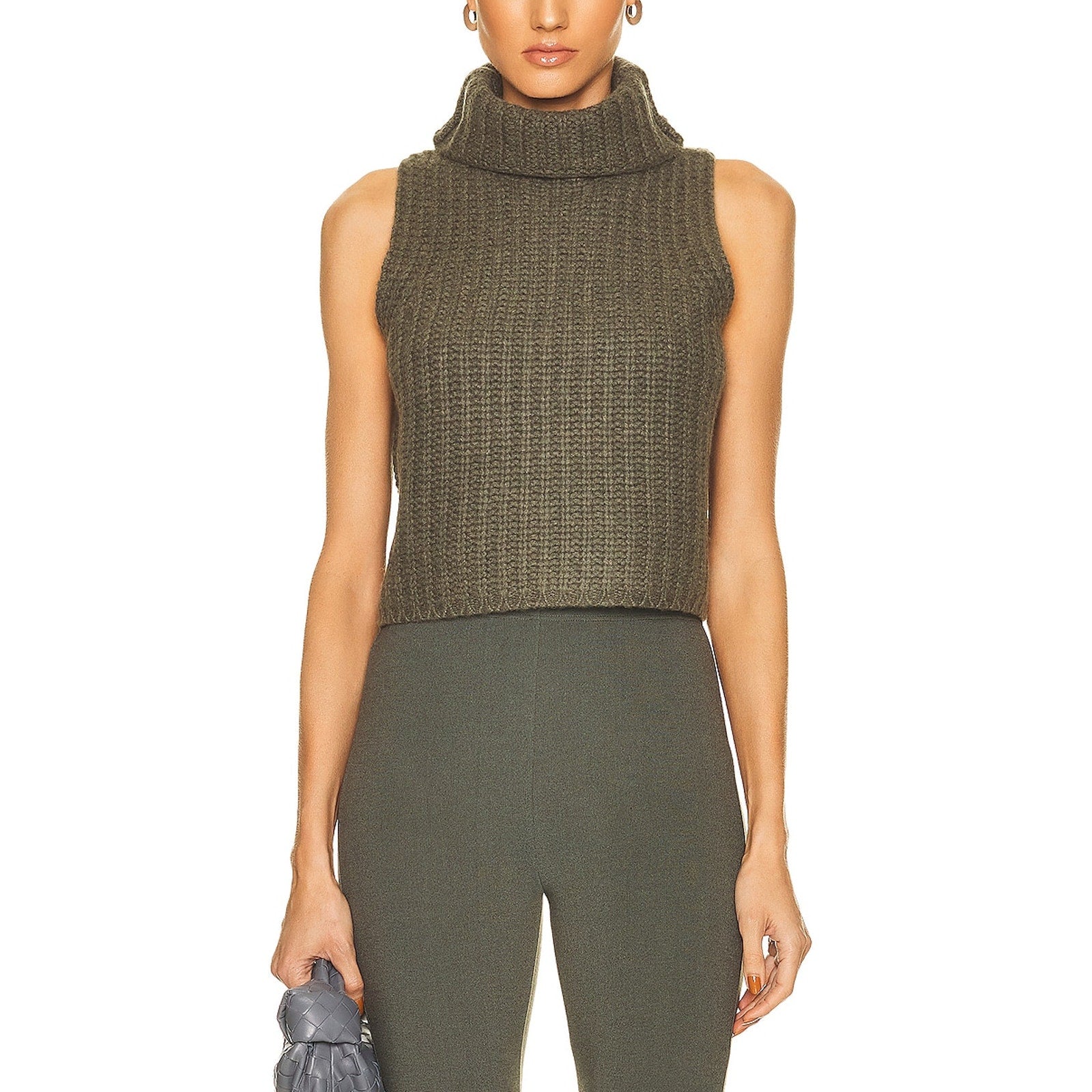 Sablyn 'Sablynsaige' Green Foldover Neckline Top Size S