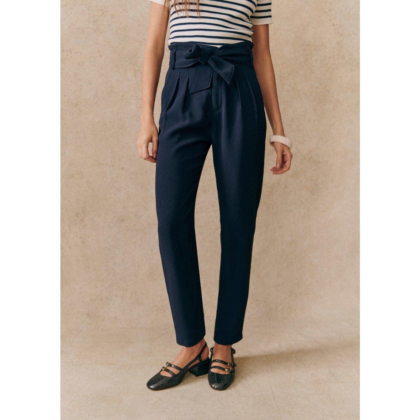 S�zane 'Austin' Navy Trousers Size 36