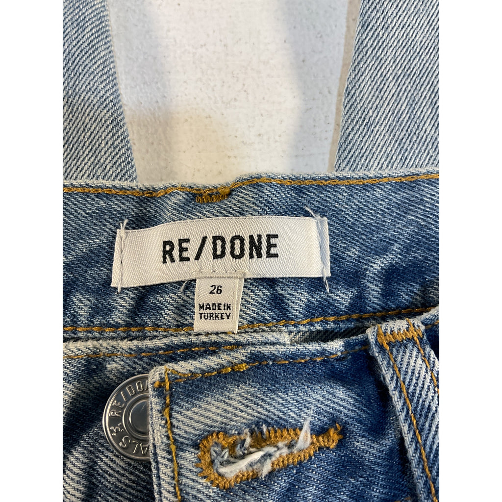 Re/Done '70s' Blue High Rise Bootcut Denim Jeans Size 26