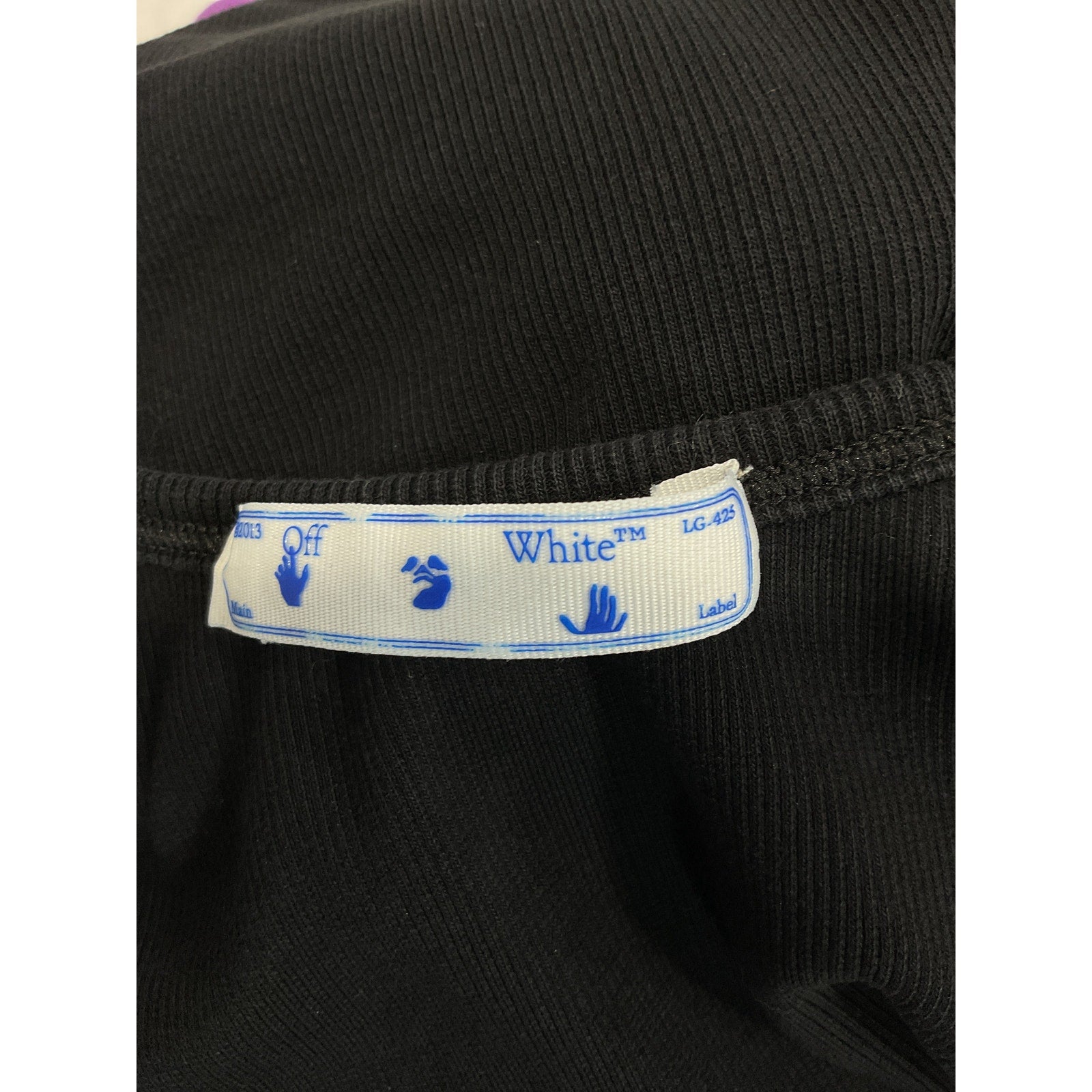 Off-White 'Rib' Black Tank Top Size 38