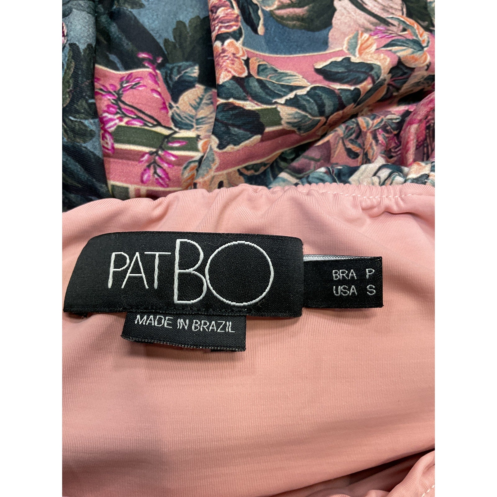 Patbo Lycra 'Fringe' Pink Dress Size S