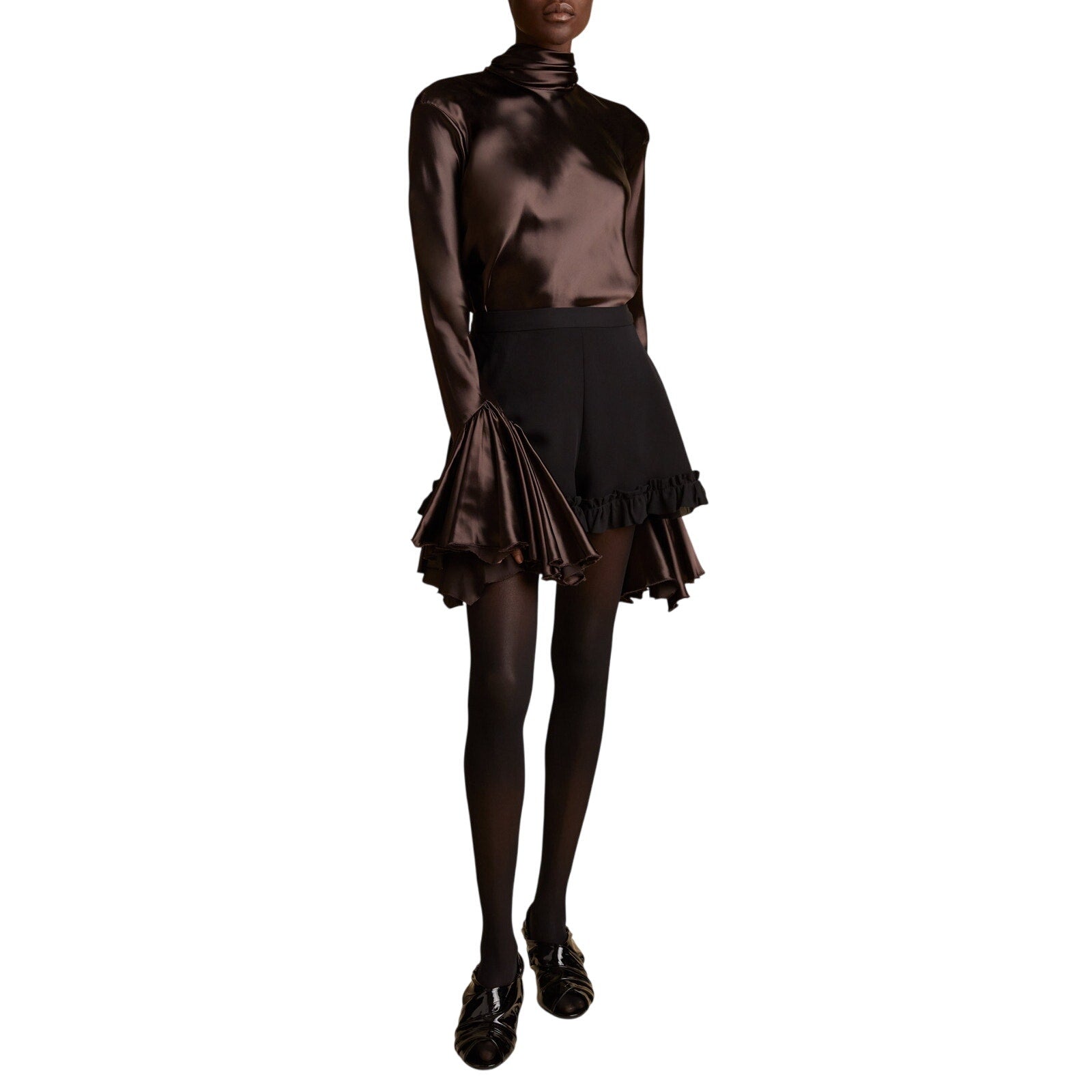 Khaite 'The Rory' Black Silk Short Size 6
