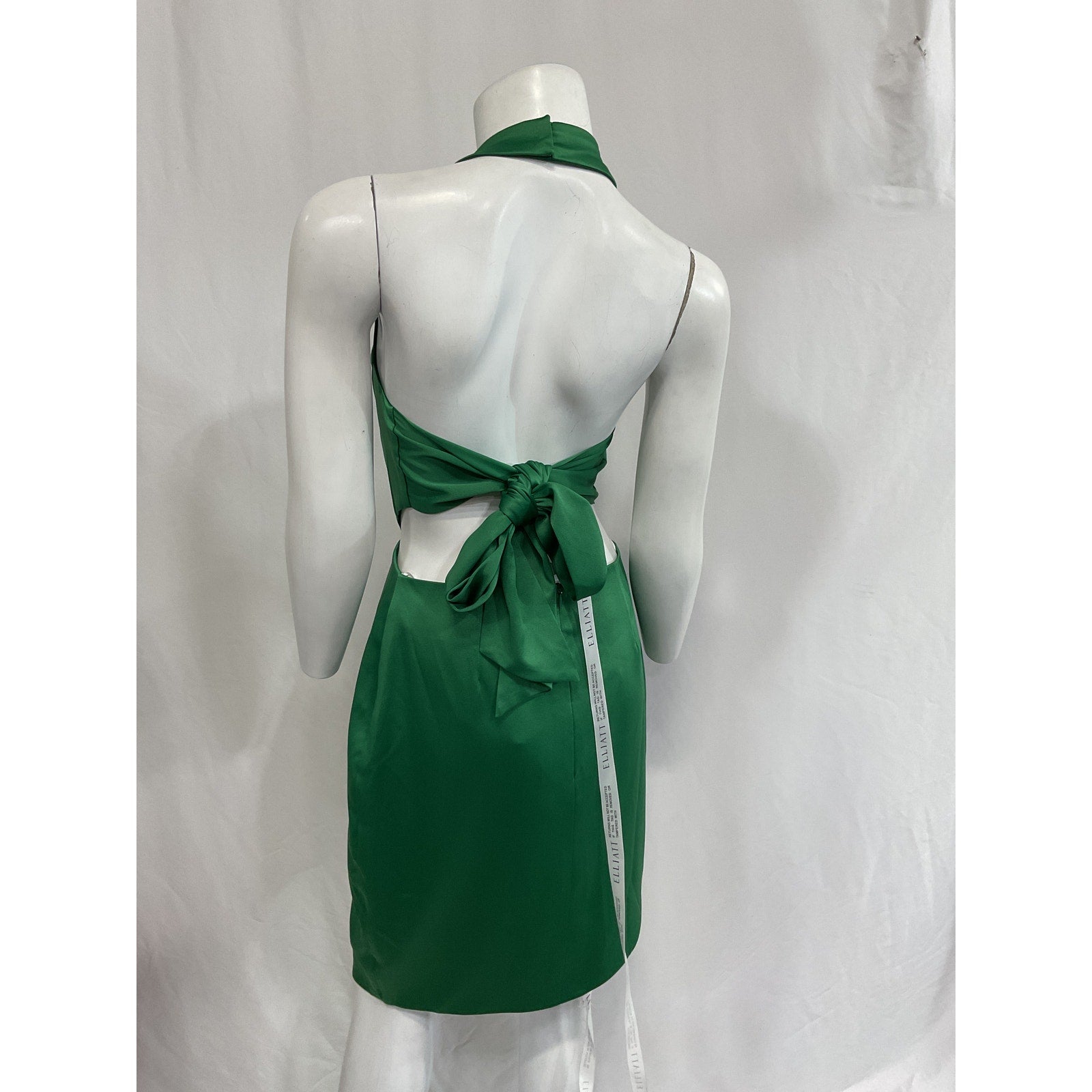 Elliatt 'Centuri' Green Satin Dress Size M - NWT