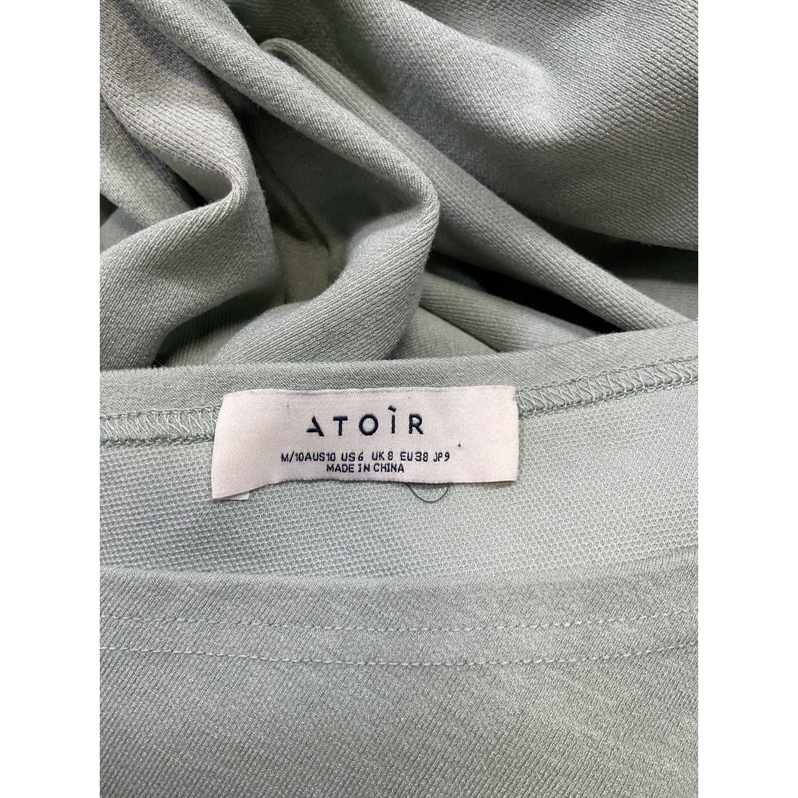 Atoir x Revolve 'Time' Green Rayon Stands Still Dress Size M
