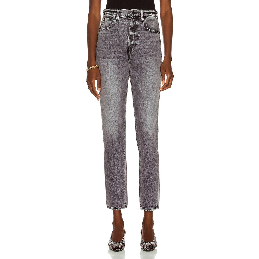 Slvrlake 'Beatnik' Black Cotton High Rise Slim Jean Size 26