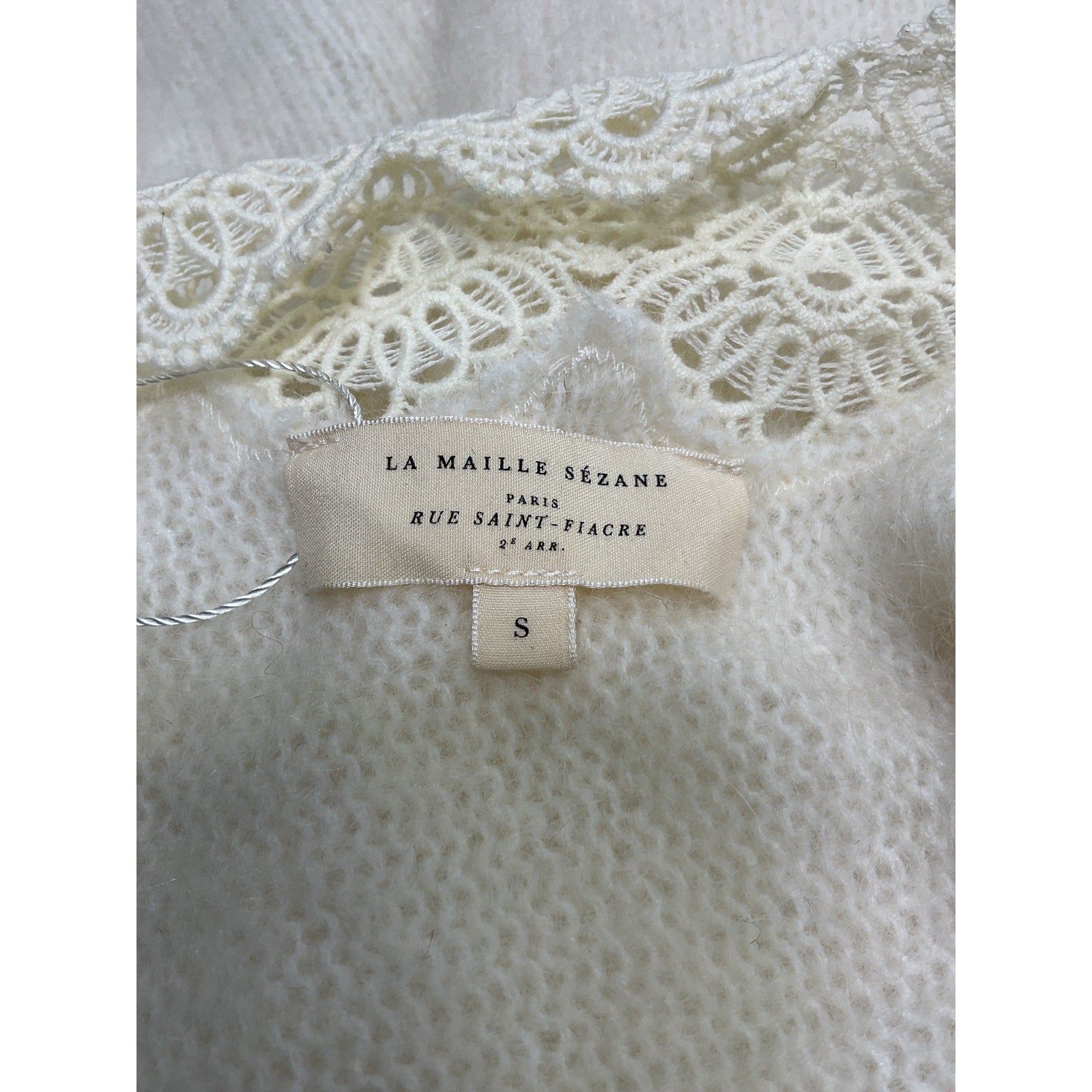 S�zane 'Astride' Cream Wool Jumper Size S