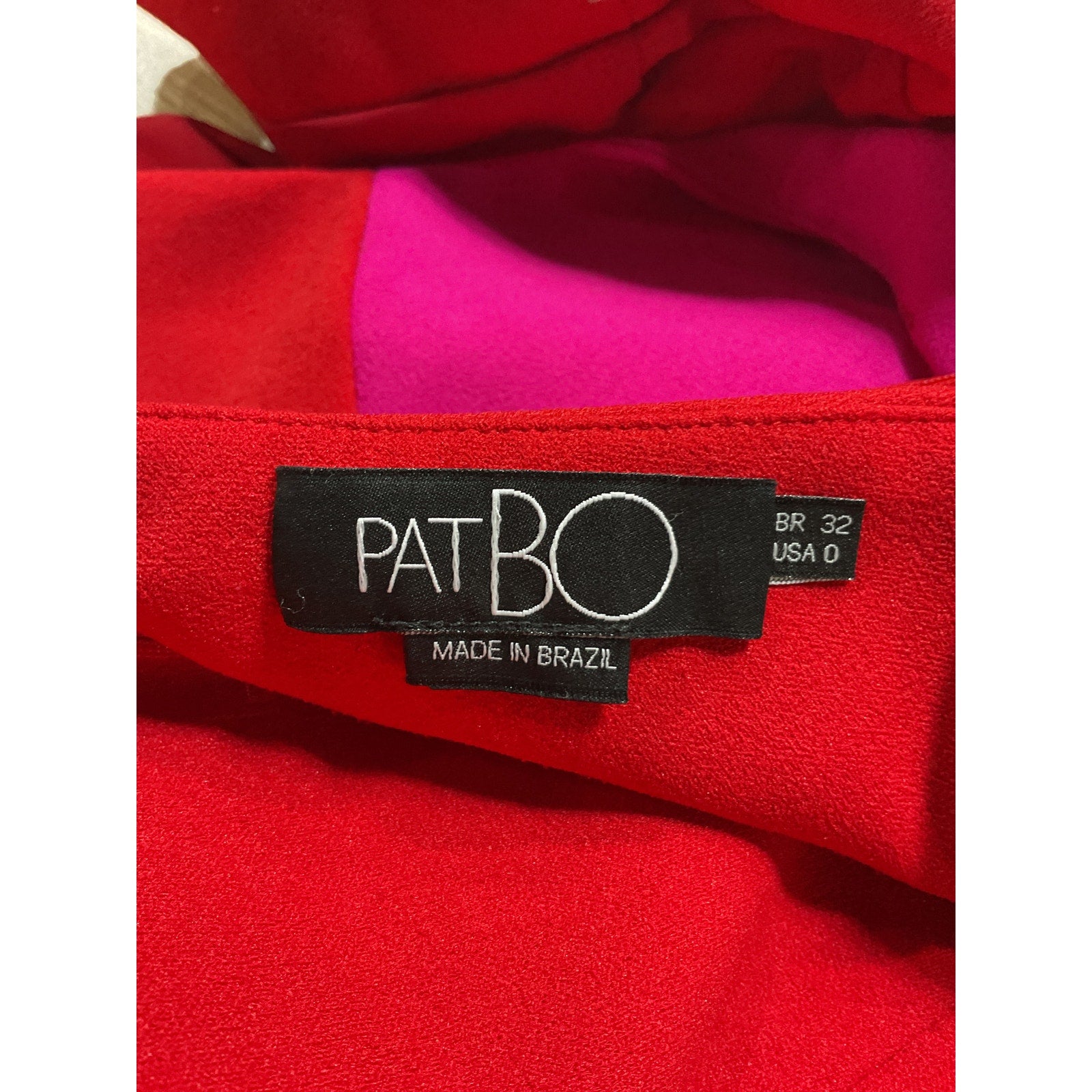 Patbo One Sleeve Pink Crepe Cut Out Mini Dress Size 0