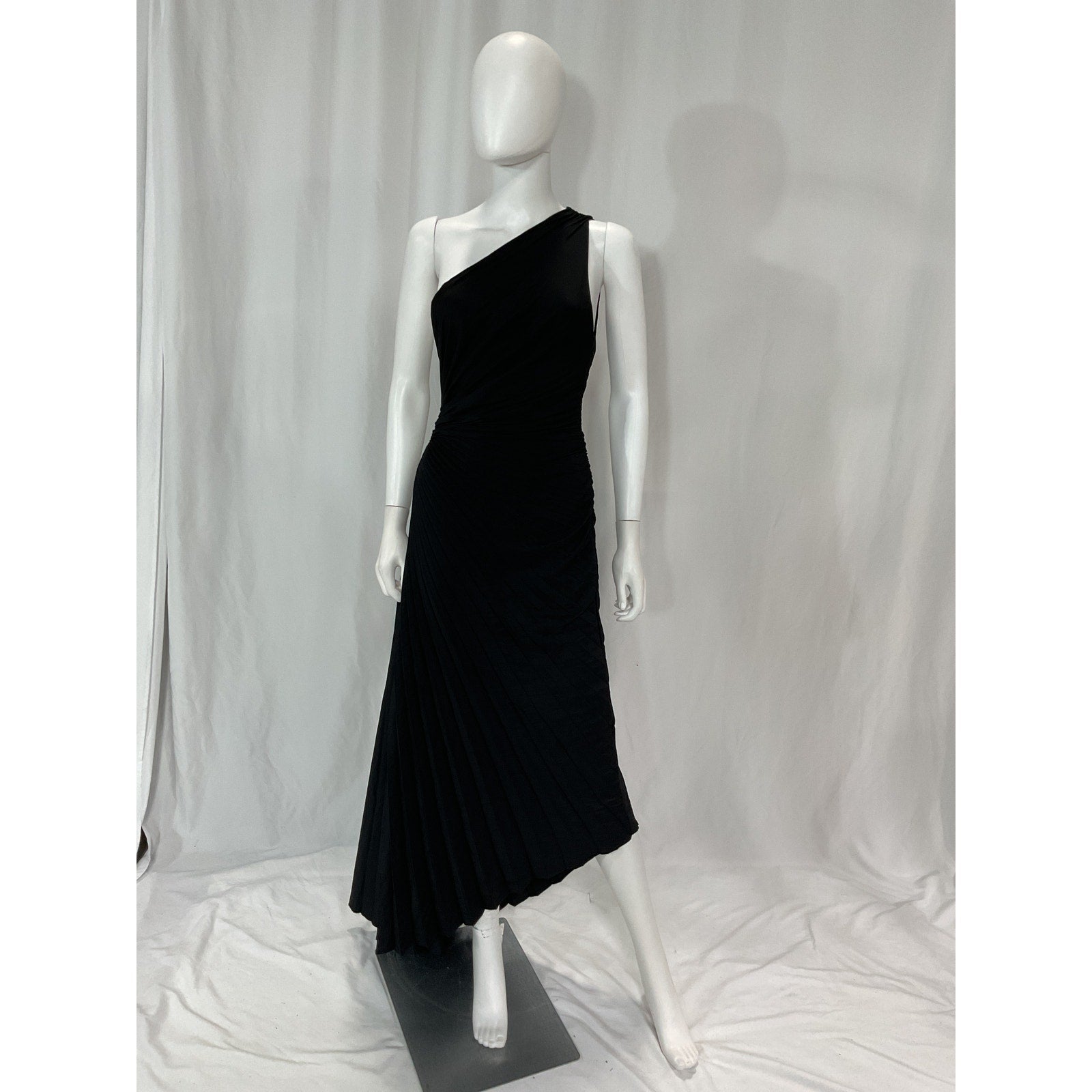 A.L.C. 'Delfina' Black One Shoulder Asymmetrical Dress Size 6