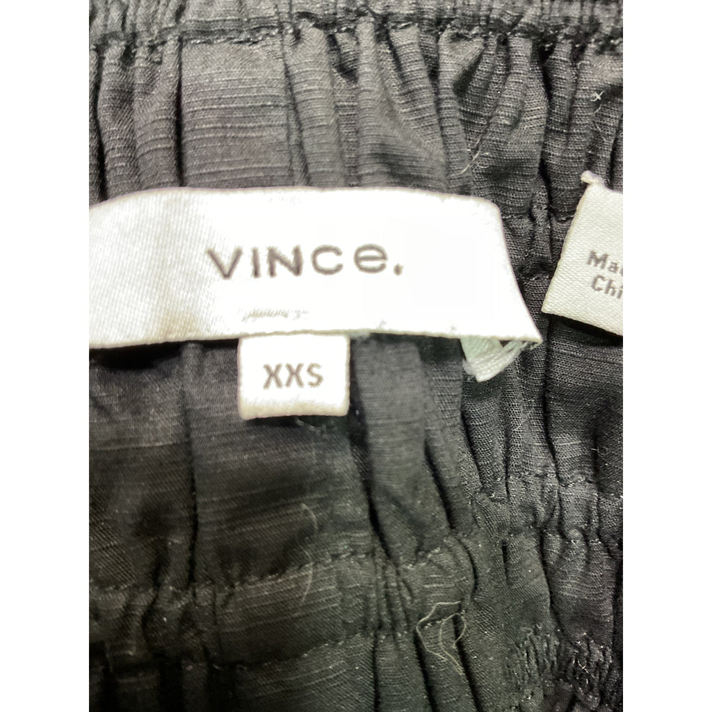 Vince 'Smocked' Black Shorts Size XXS