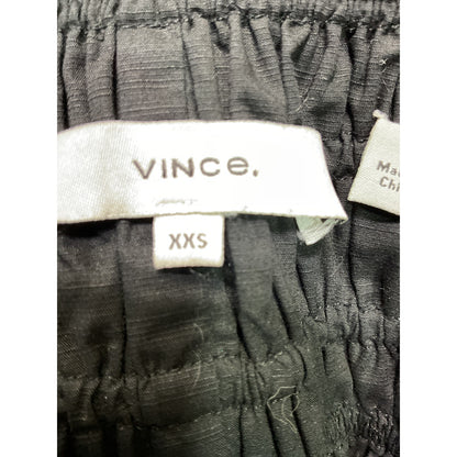 Vince 'Smocked' Black Shorts Size XXS