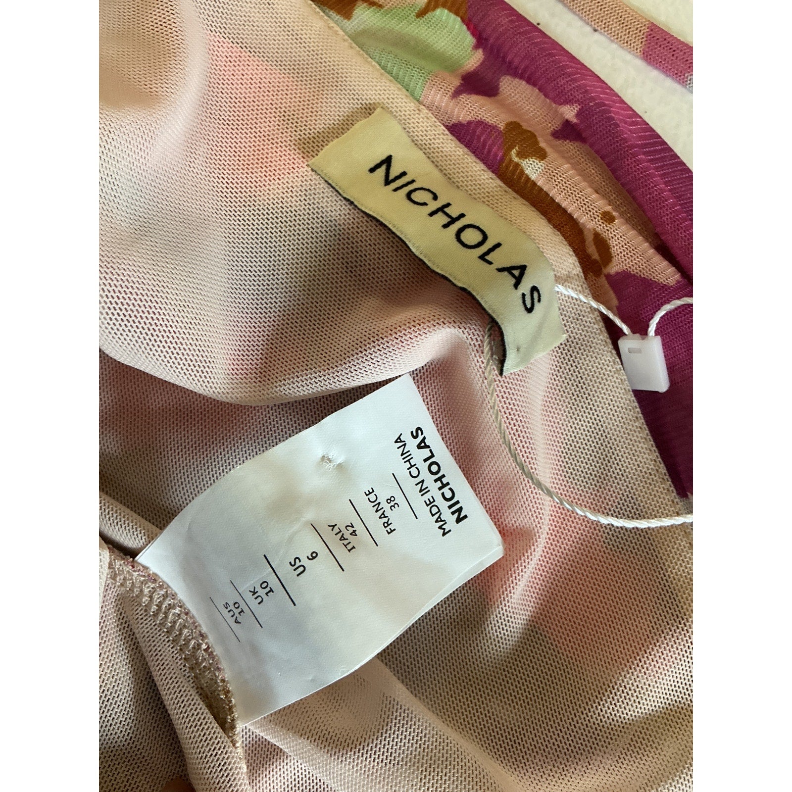 Nicholas 'Maeve' Purple Polyester Halter Midi Dress Size 6 - NWT
