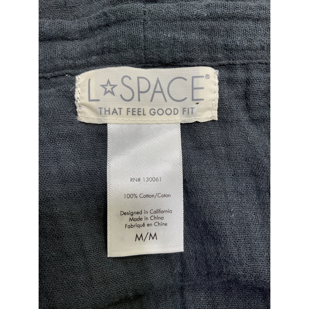 L*Space 'Bayside' Black Cotton Tunic Size M