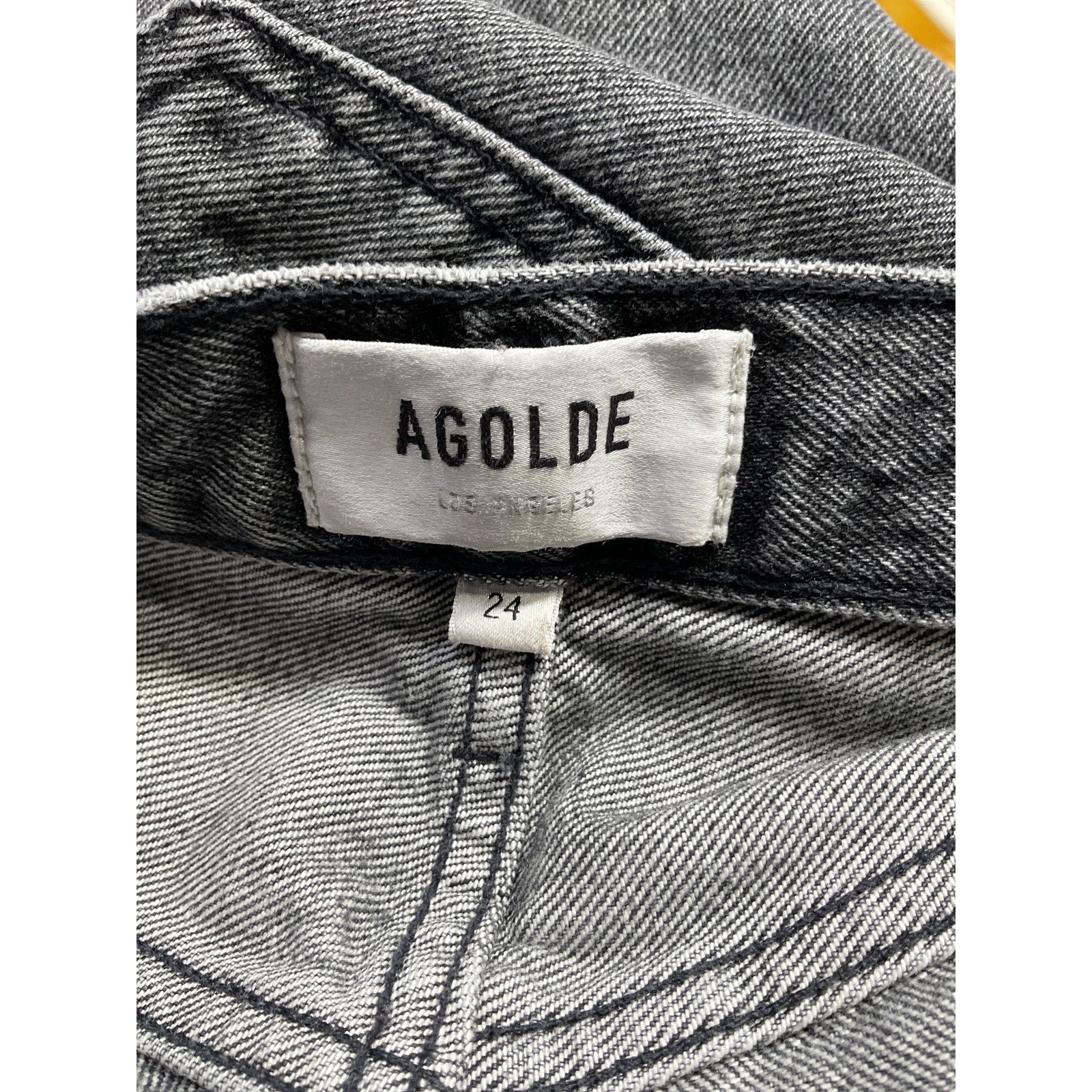 Agolde '90's' Black Mid Rise Loose Denim Jean Size 23