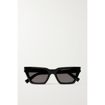 Saint Laurent Eyewear Black Acetate Calista Cat-Eye Acetate Sunglasses Size OS
