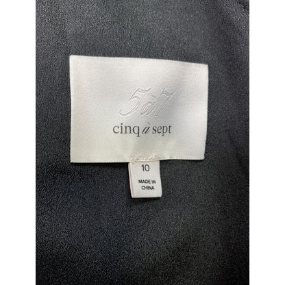 Cinq A Sept 'Kira' Black Triacetate Dress Size 10