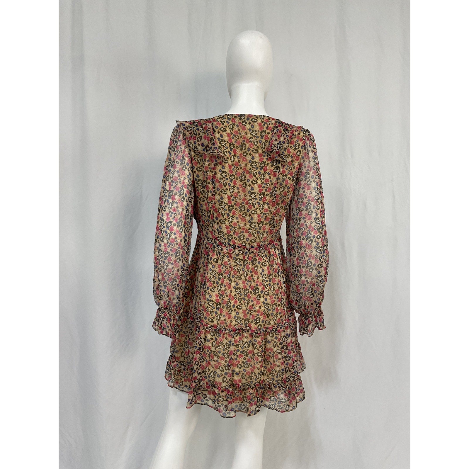 Joie 'Adanson' Pink Silk Mini Dress Size 4