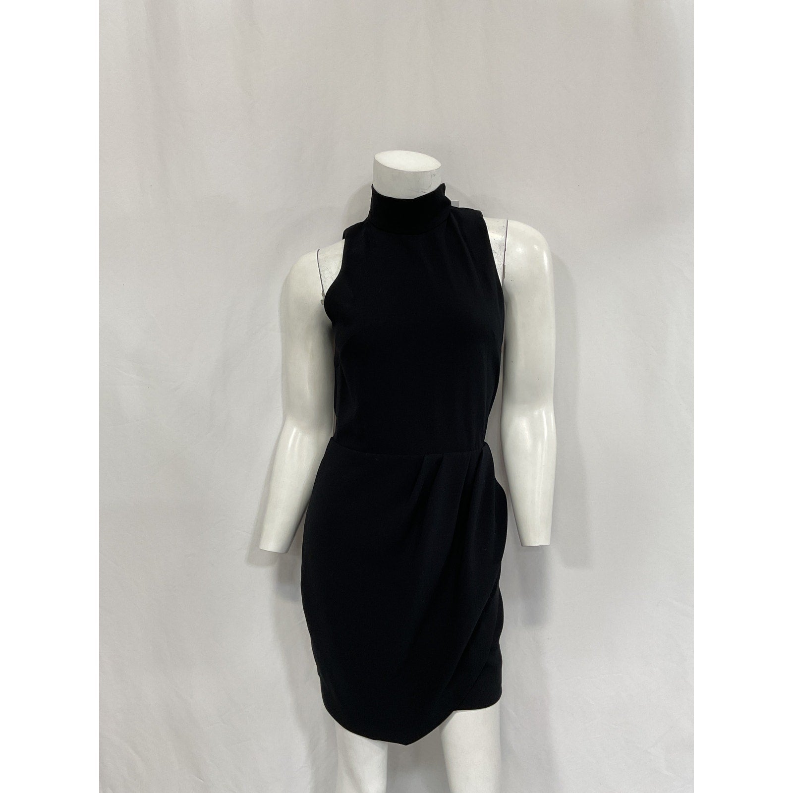 Iro 'Kamela' Black Crepe Mockneck Dress Size 34 - NWT