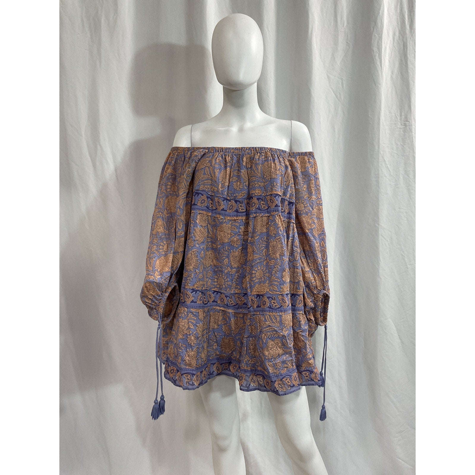 Cleobella 'Hattie' Purple Voile Mini Dress Size S