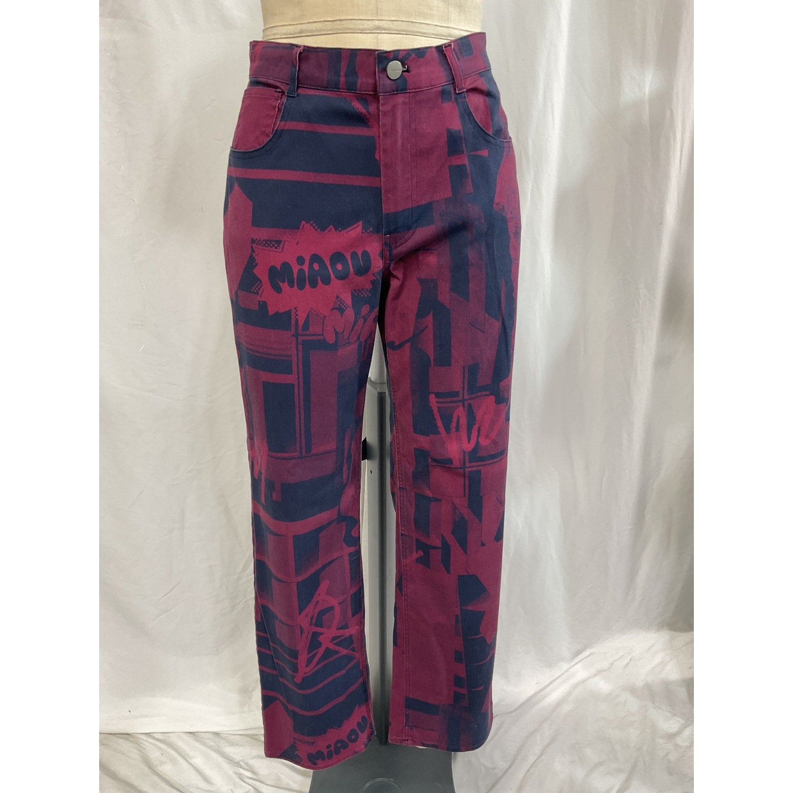 Miaou 'Fargo' Red Pant Size S