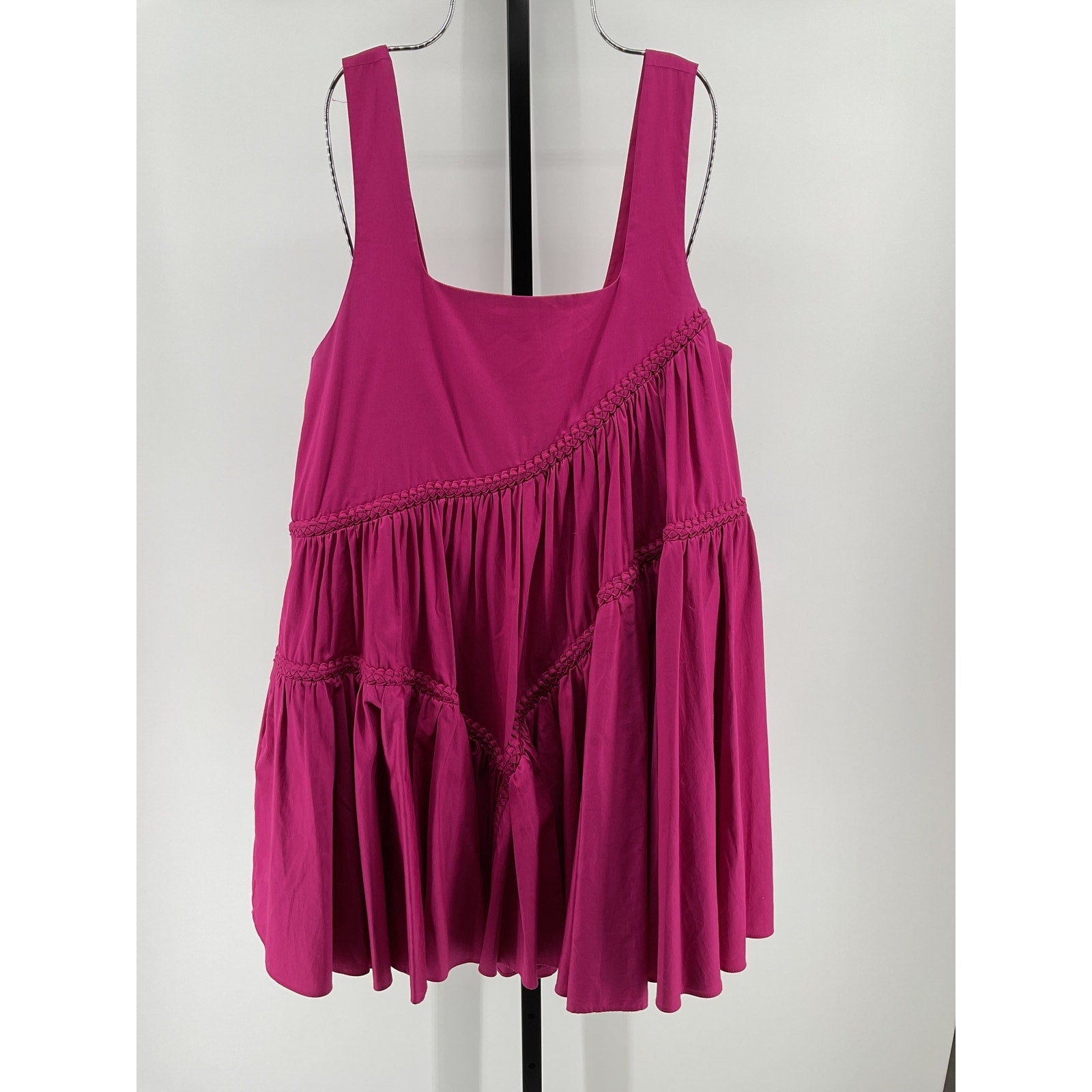 Aje 'Casabianca' Pink Cotton Braided Mini Dress Size 10