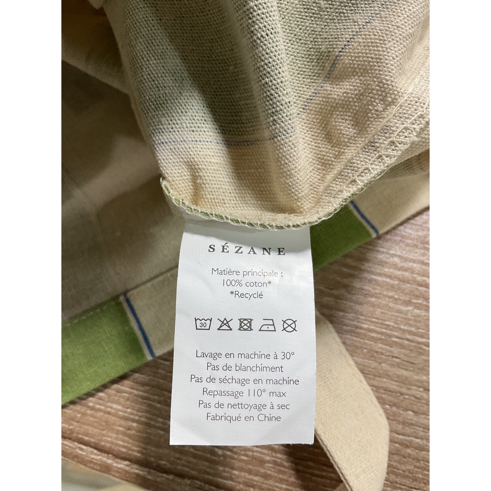S�zane 'Bonjour' Green Tote Bag