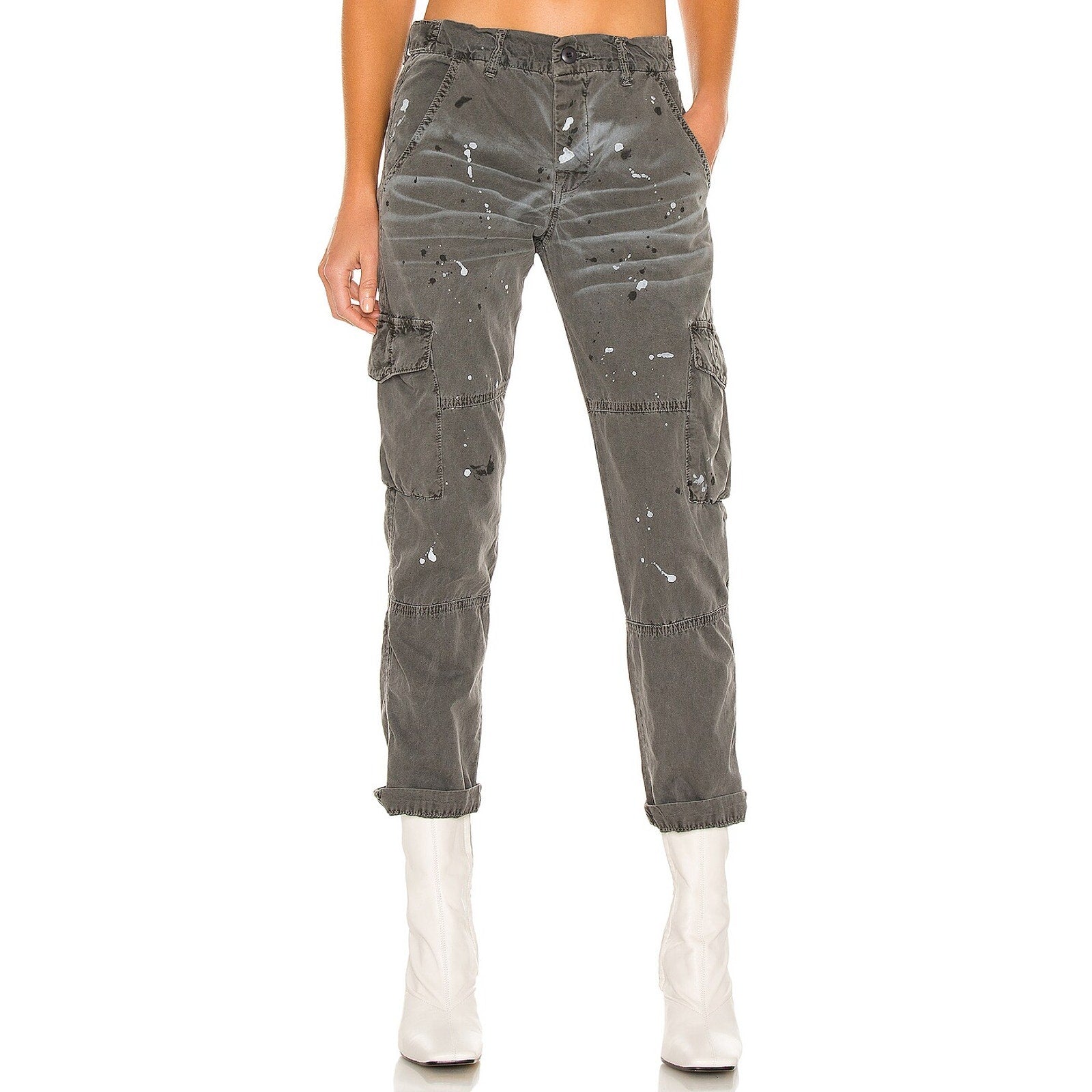 Nsf 'Basquiat' Black Cotton Cargo Pant Size 26