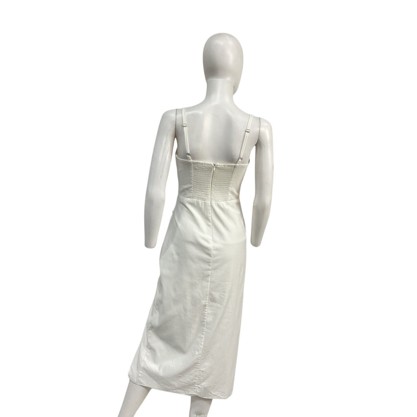 Reformation 'Alfred' Cream Cotton Dress Size 4