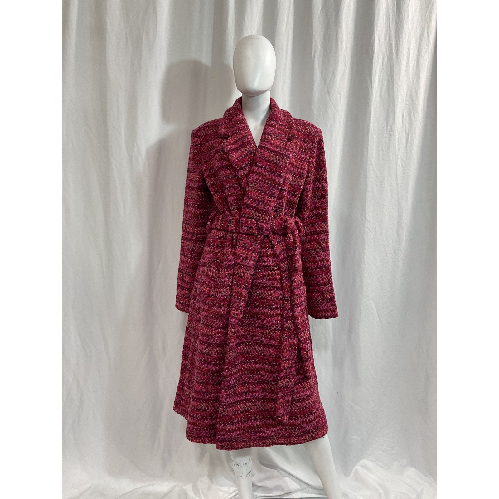 Hutch 'Kat' Pink Wrap Coat Size L - NWT