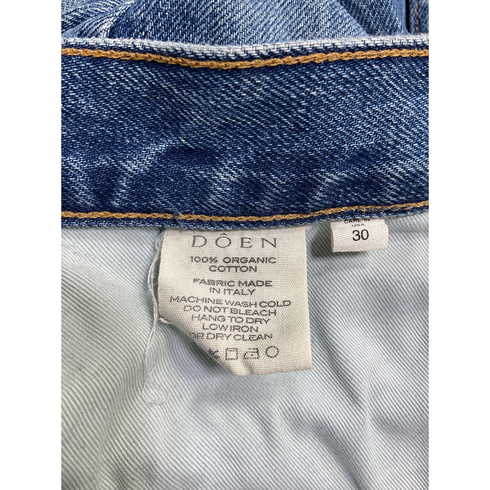 D�en 'Leone' Blue Cotton Jean Size 30