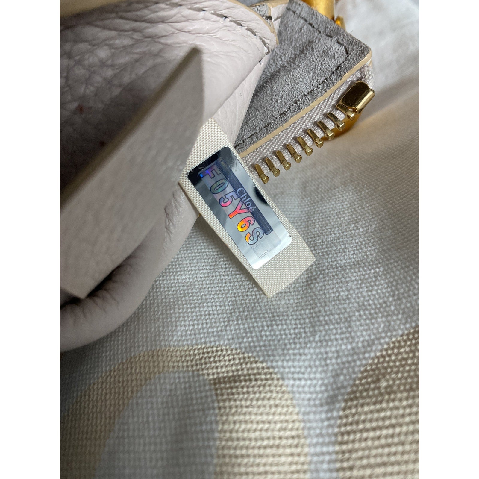 Chlo� 'Marcie' Grey Leather Small Clutch Shoulder Bag
