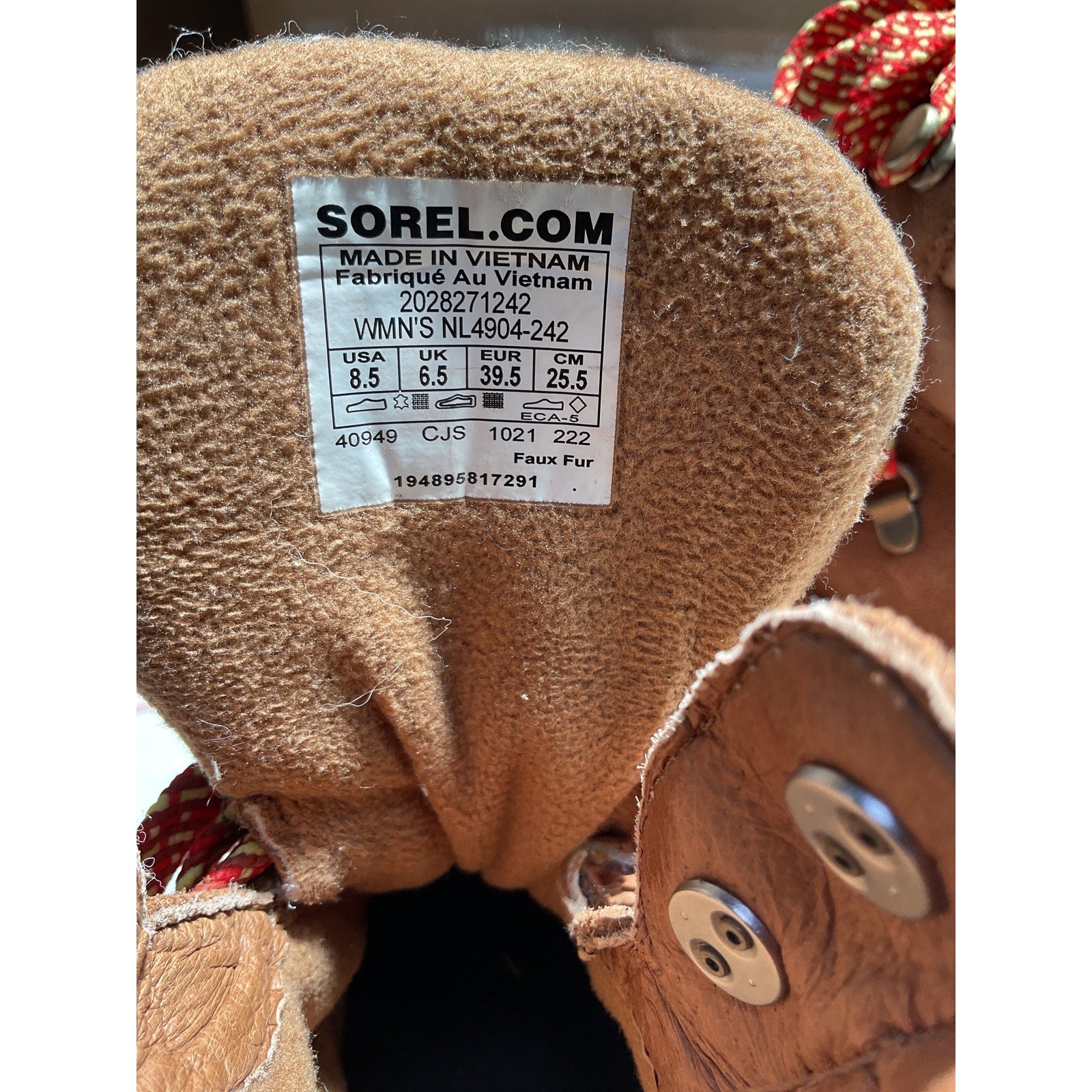 Sorel 'Kinetic Breakthru' Suede Leather Brown Conquest Boot Size 8.5