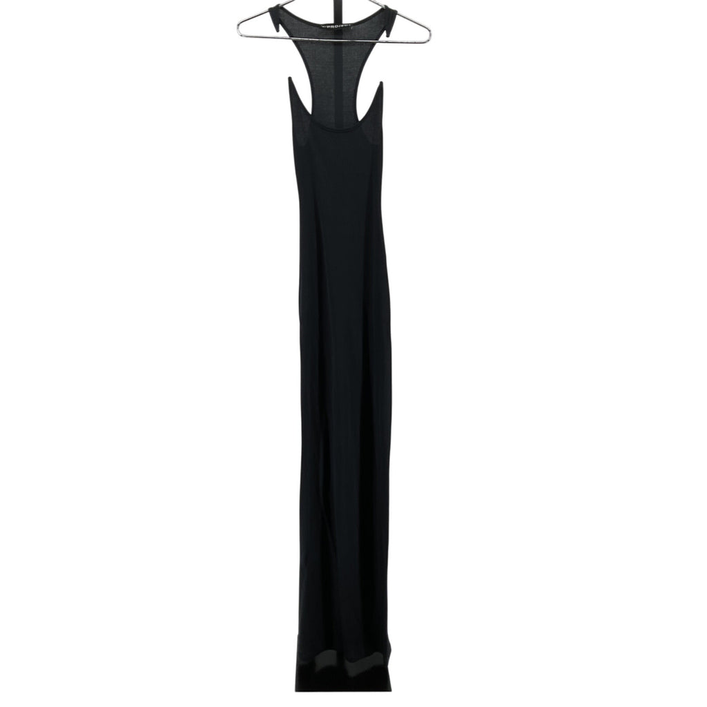 Y/Project Invisible Black Cotton Strap Dress Size XS