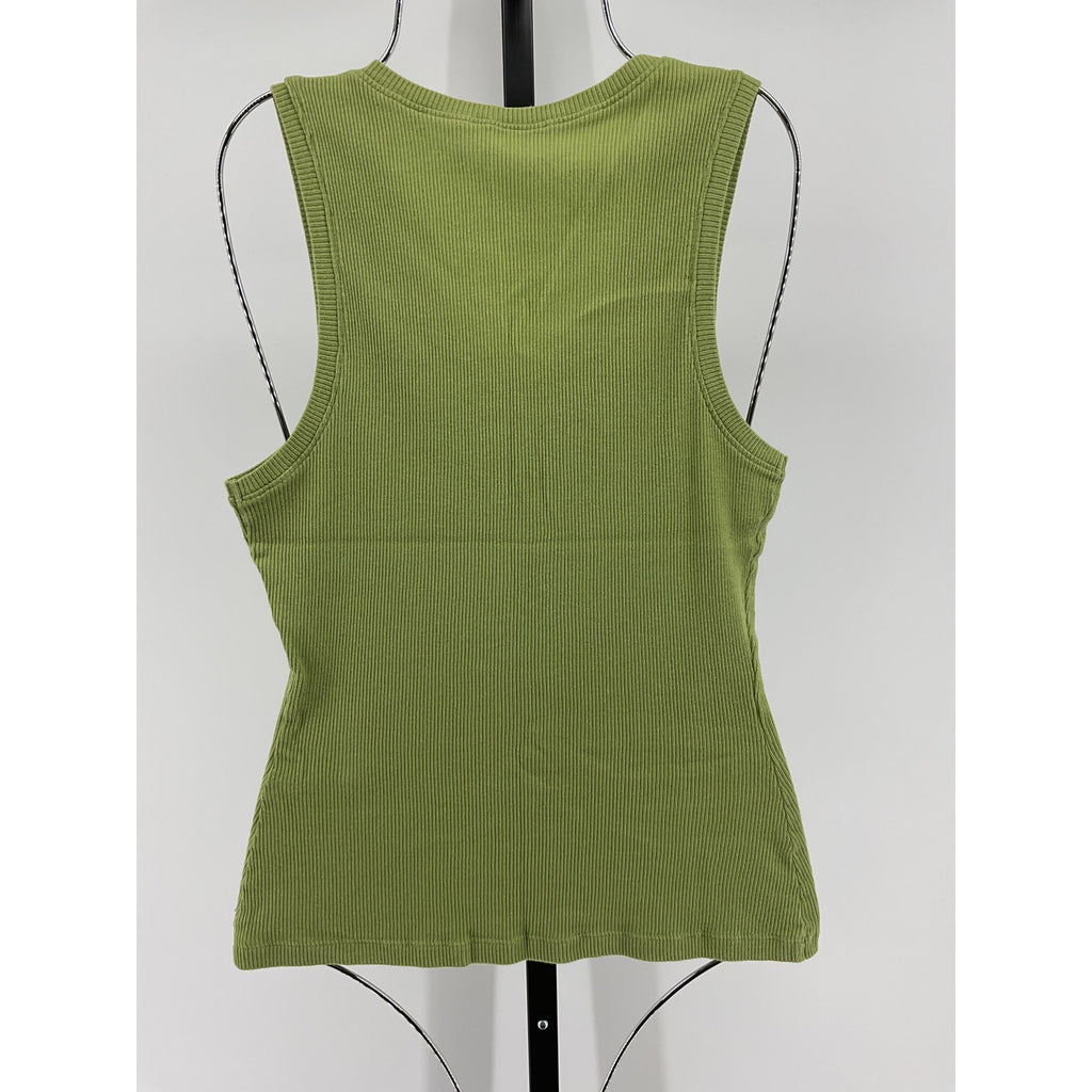 Loewe 'Anagram' Green Cotton Tank Top Size M