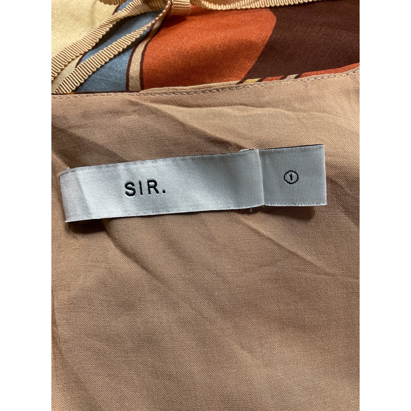 Sir. Printed Long Multi Dress Size 1