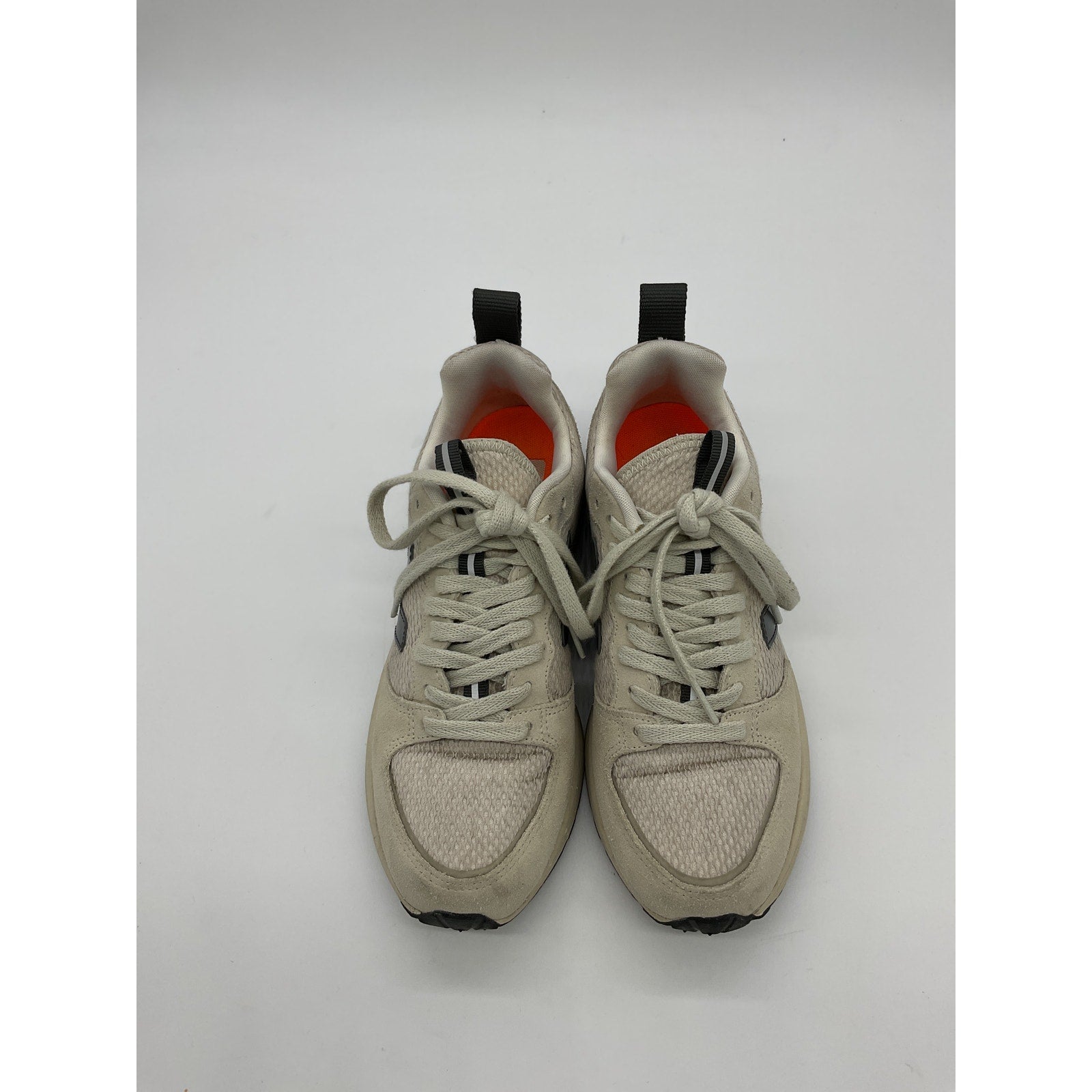 Veja 'Venturi' White Suede And Leather-Trimmed Alveomesh Sneakers Size 7