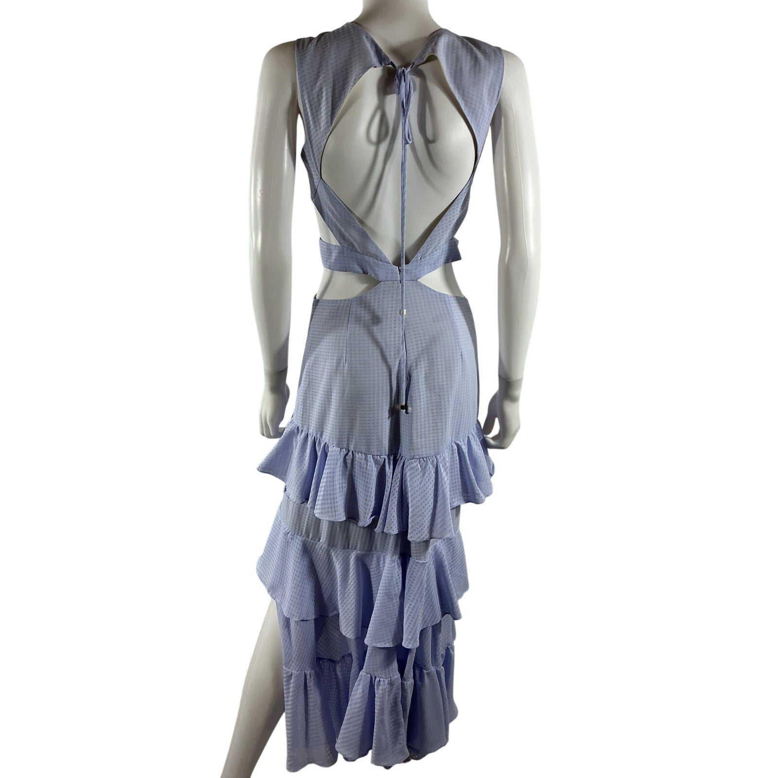 Patbo 'Melrose' Blue Polyester Cut Out Midi Dress Size 4