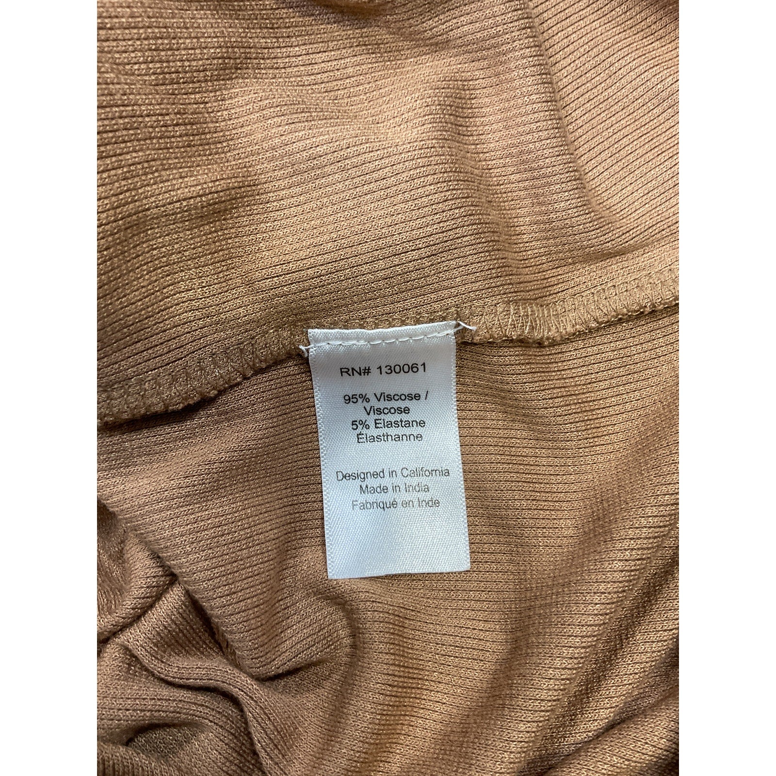 L*Space 'Chandler' Tan Viscose Dress Size S