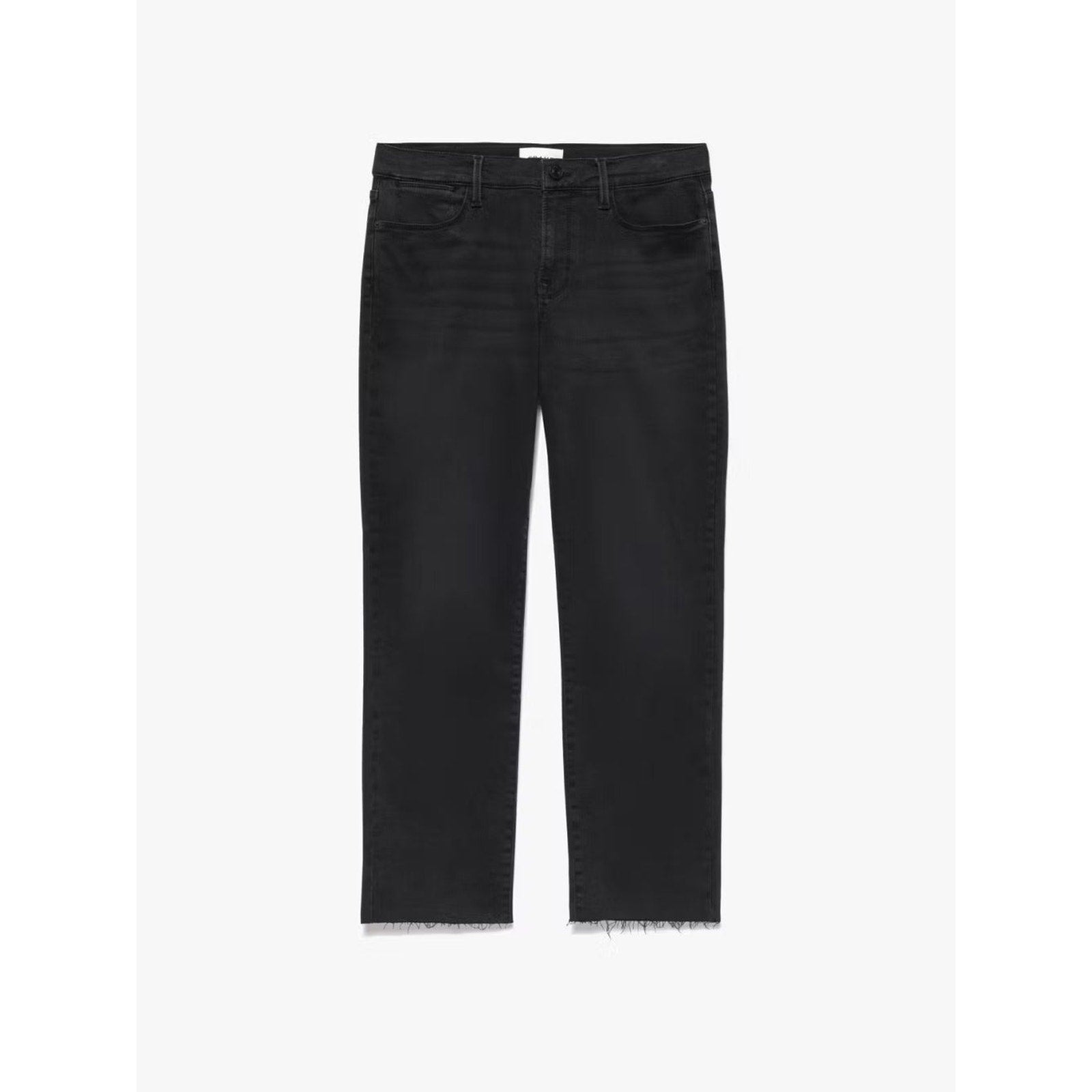 Frame 'Le High' Black Straight Denim Jeans Size 28