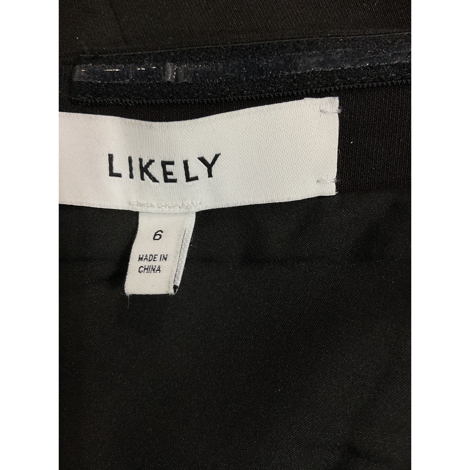 Likely 'Desi' Black Feather Trim Jumpsuit Size 6
