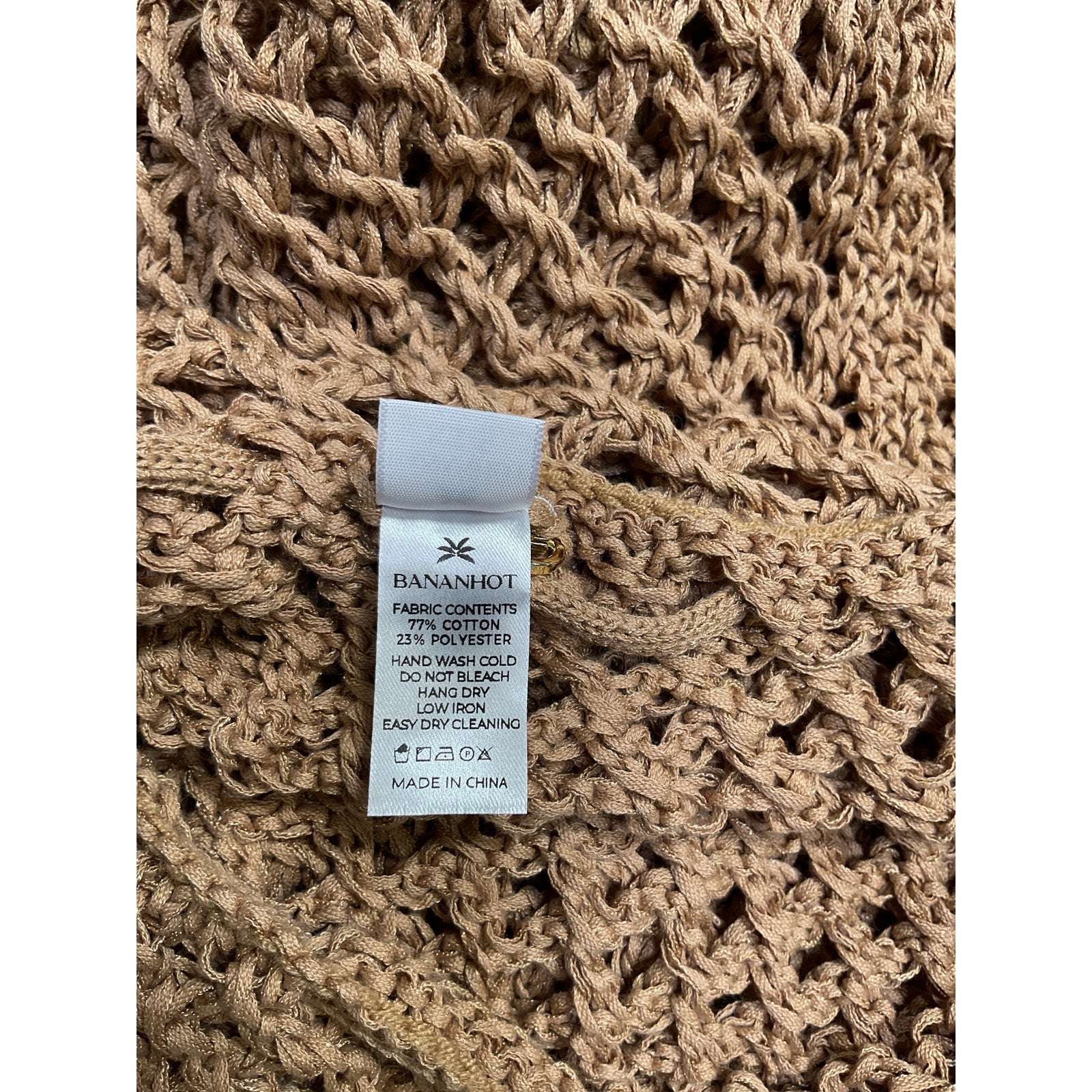 Bananhot 'Magen' Beige Cotton Knitted Skirt Size XS / S