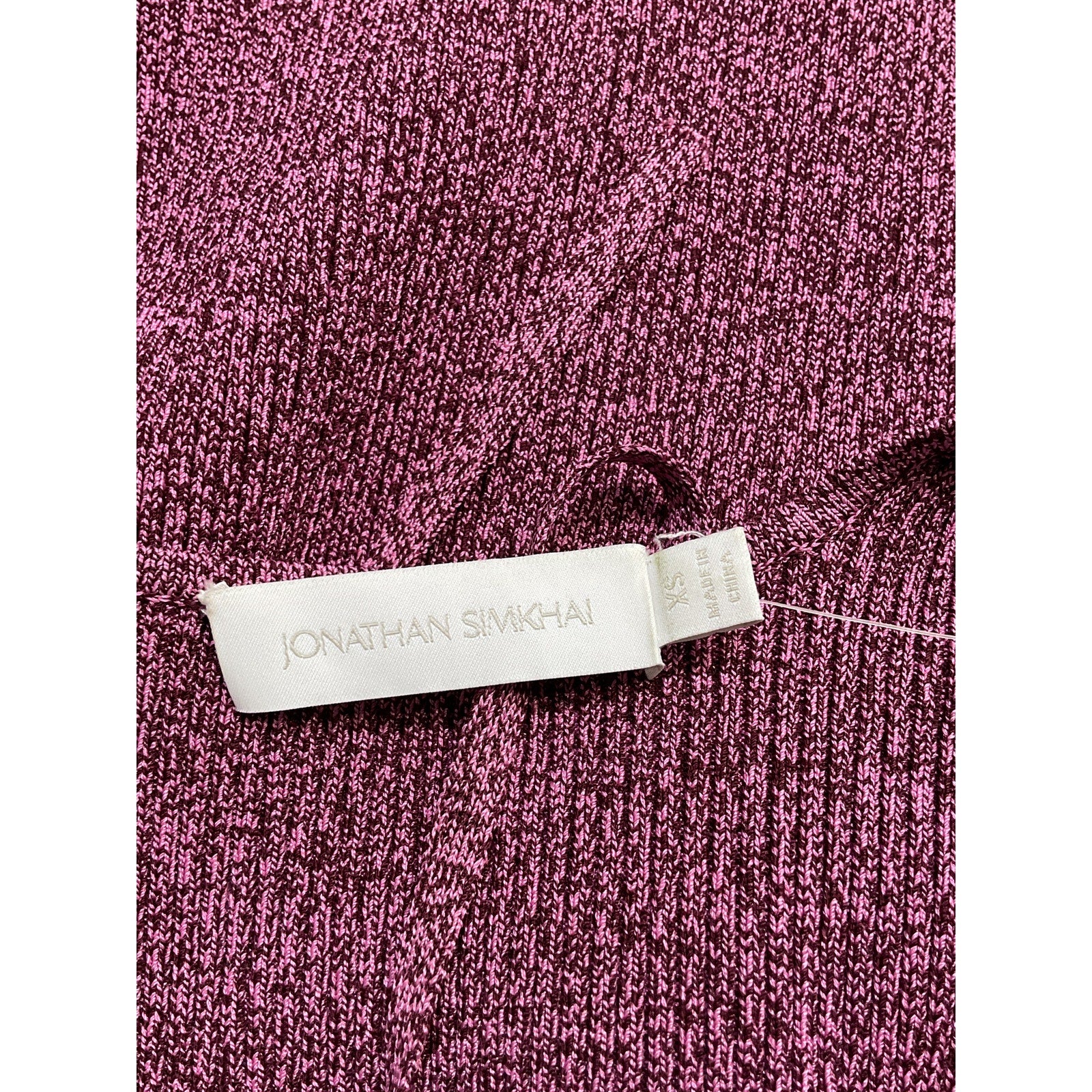 Simkhai 'Alexia' Pink Marled Halterneck Tie Top Size XS