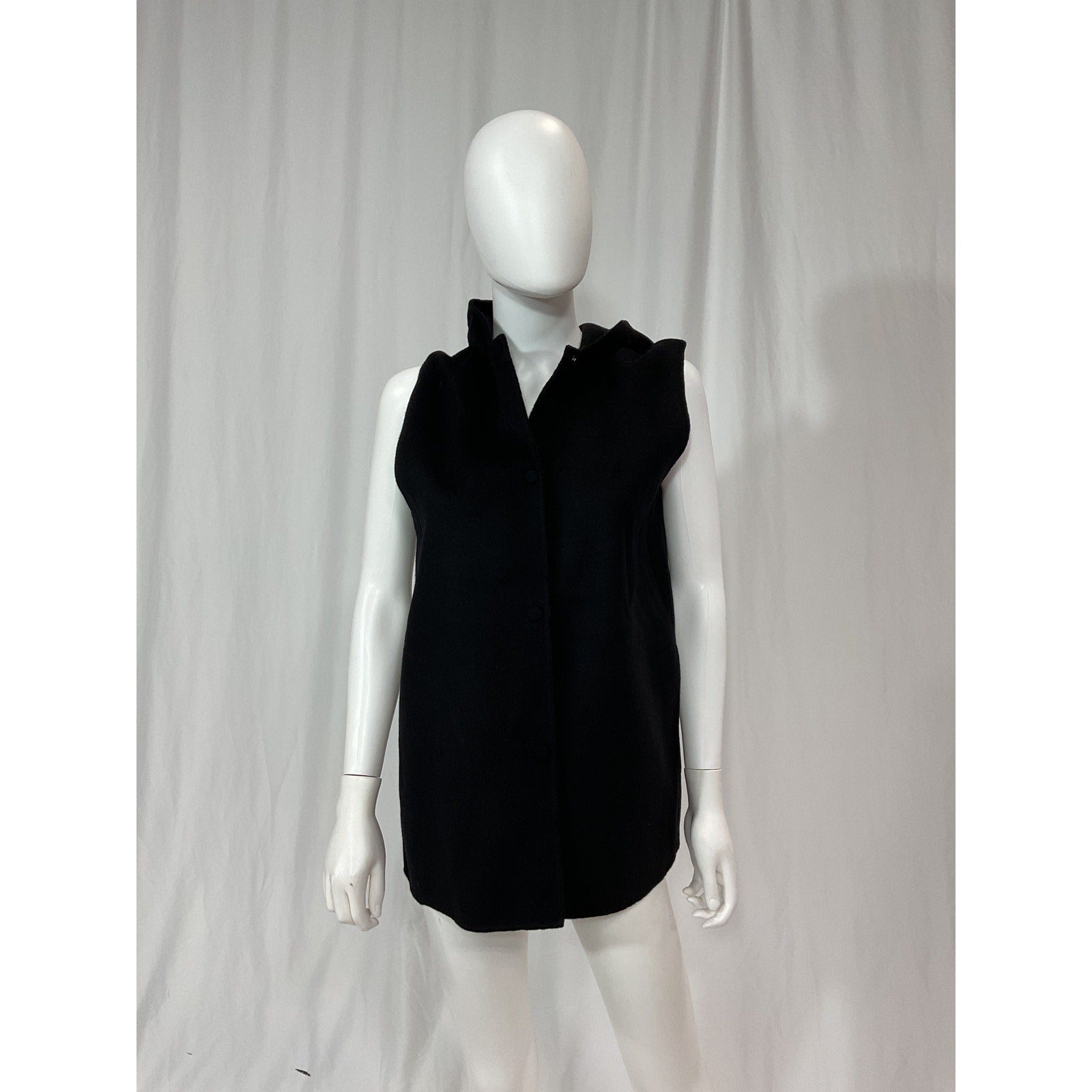 Theory 'Clairene' Black Wool Cashmere Blend Vest